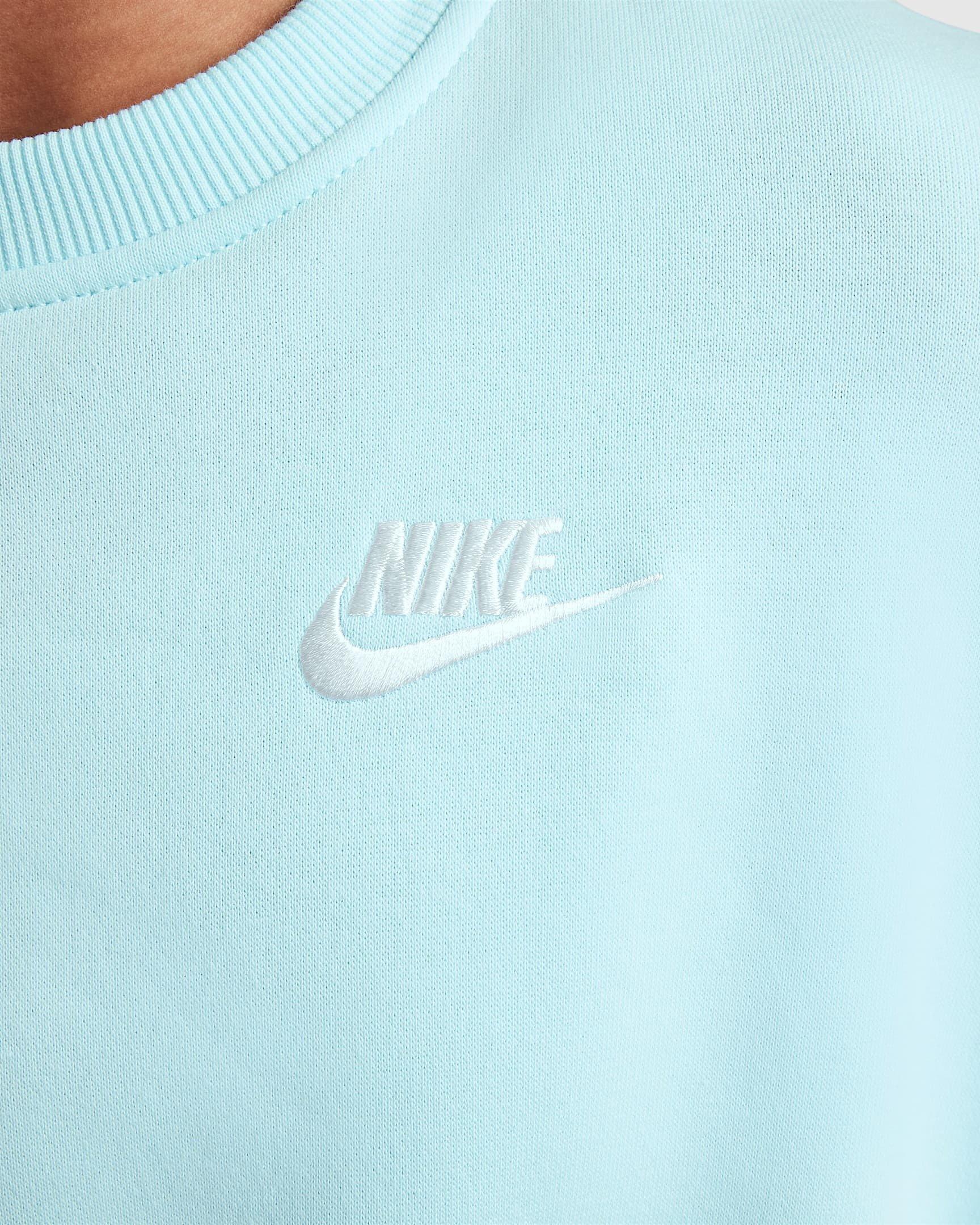Nike Sportswear Club Fleece Boxy Crew-Neck LBR Big Girls' Sweatshirt