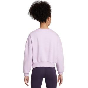 Nike Big Girls' Sportswear Club Fleece Boxy Crew-Neck LBR Sweatshirt