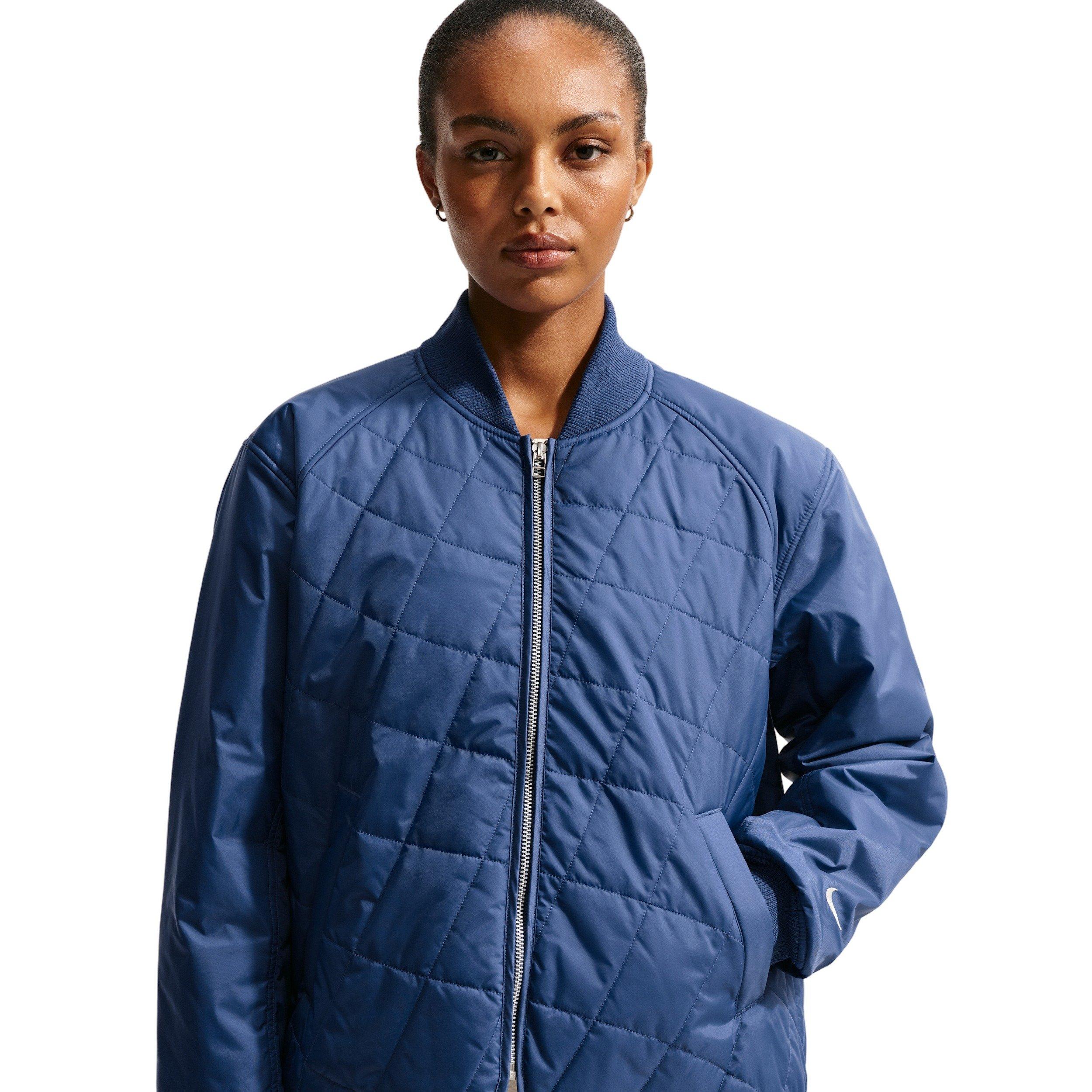 Nike Women's Sportswear Loose Quilted Jacket -Navy - NAVY Thumbnail View 1
