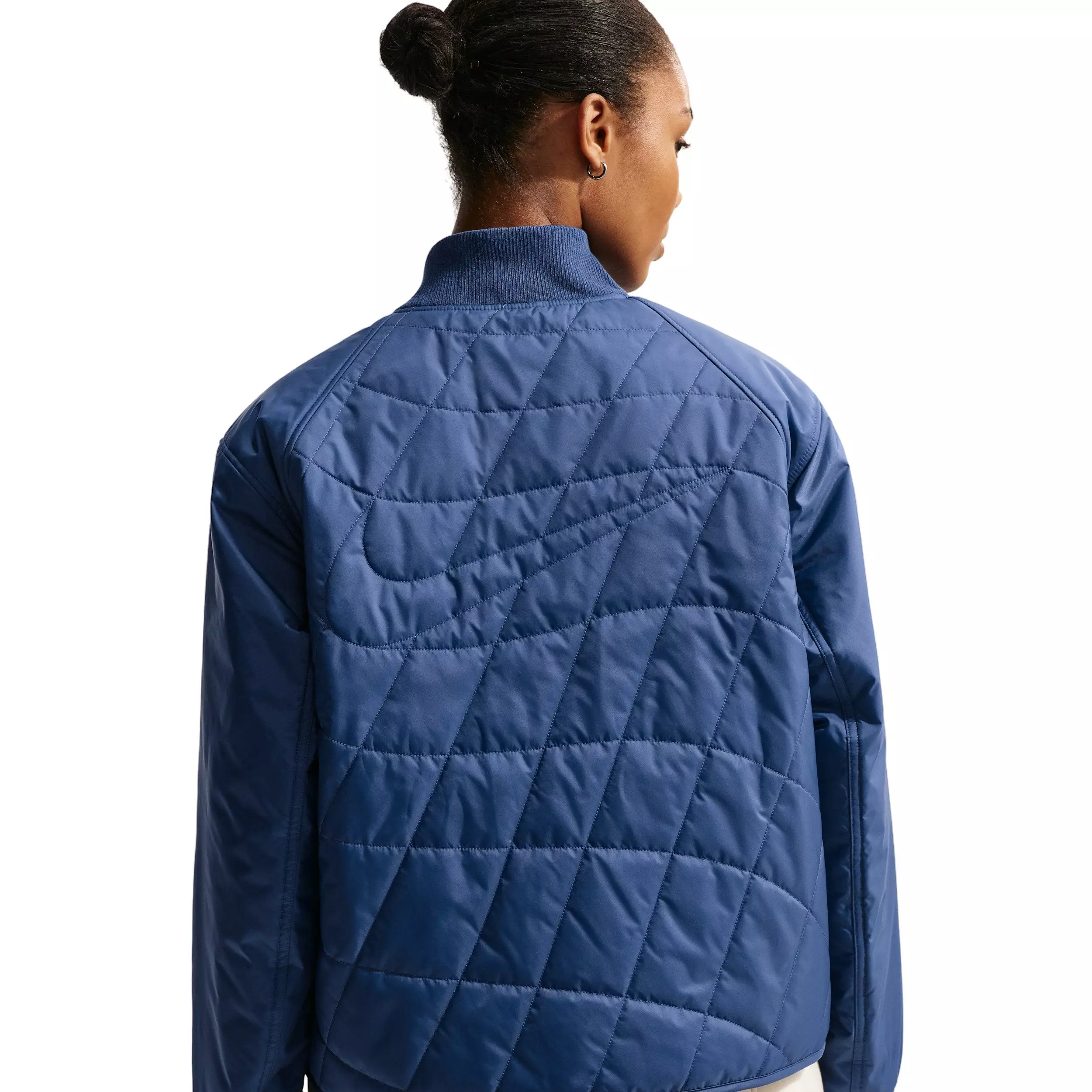 Nike Women's Sportswear Loose Quilted Jacket - Navy - NAVY