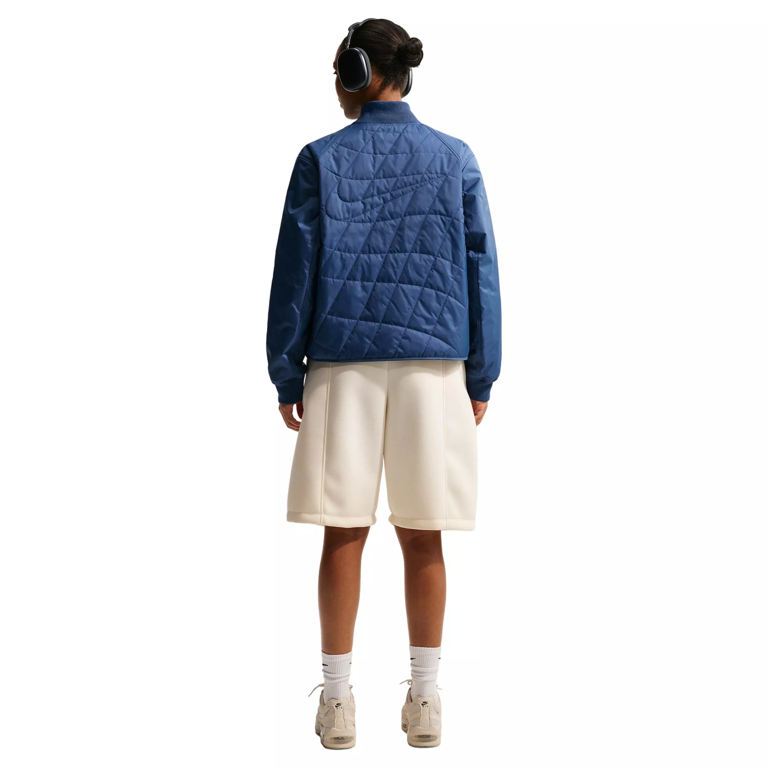 Nike Women's Sportswear Loose Quilted Jacket -Navy - NAVY