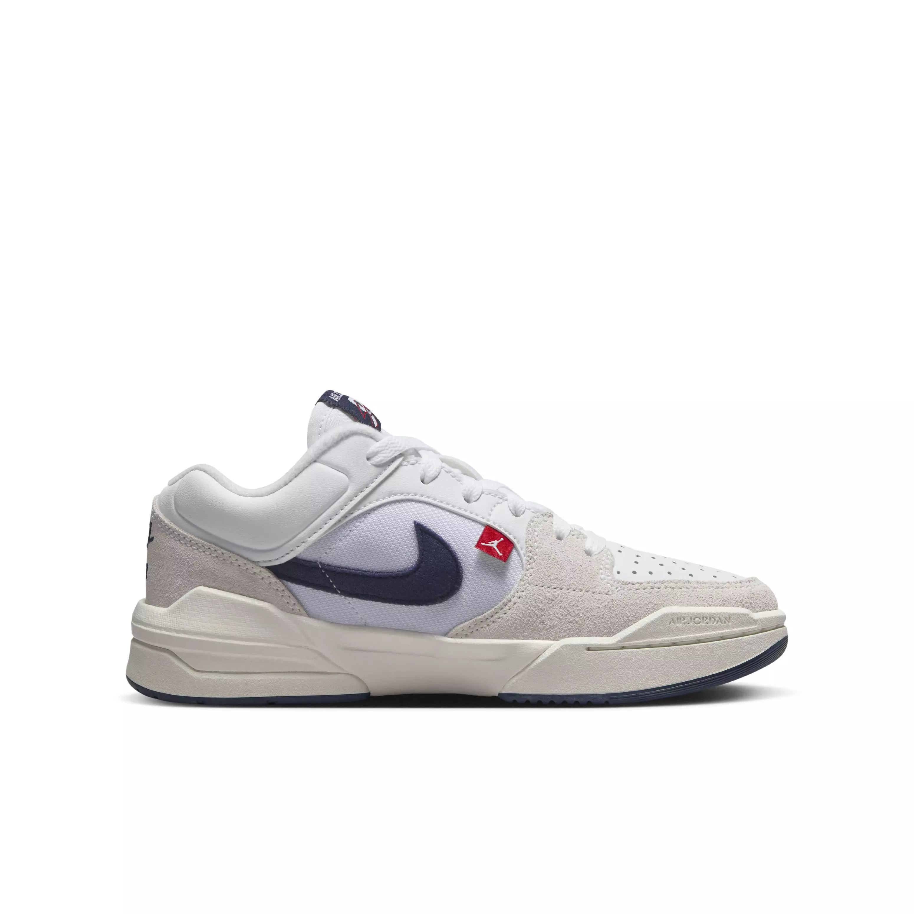 Jordan Stadium 90 "White/Varsity Red/Sail/Midnight Navy" Grade School Boys' Shoe - WHITE/RED/SAIL/NAVY