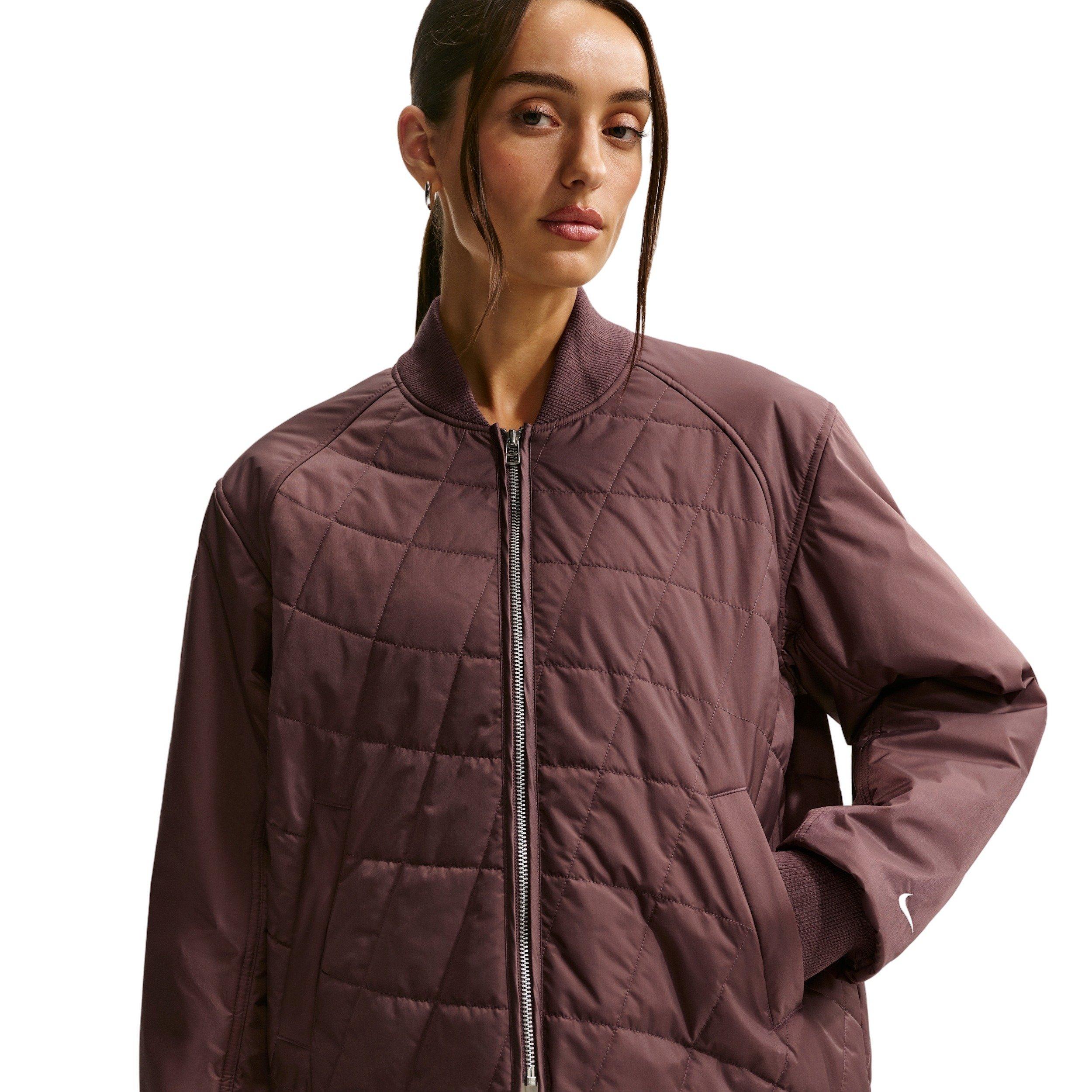 Nike Women's Sportswear Loose Quilted Jacket -Tattoo Purple - TATTOO PURPLE Thumbnail View 1