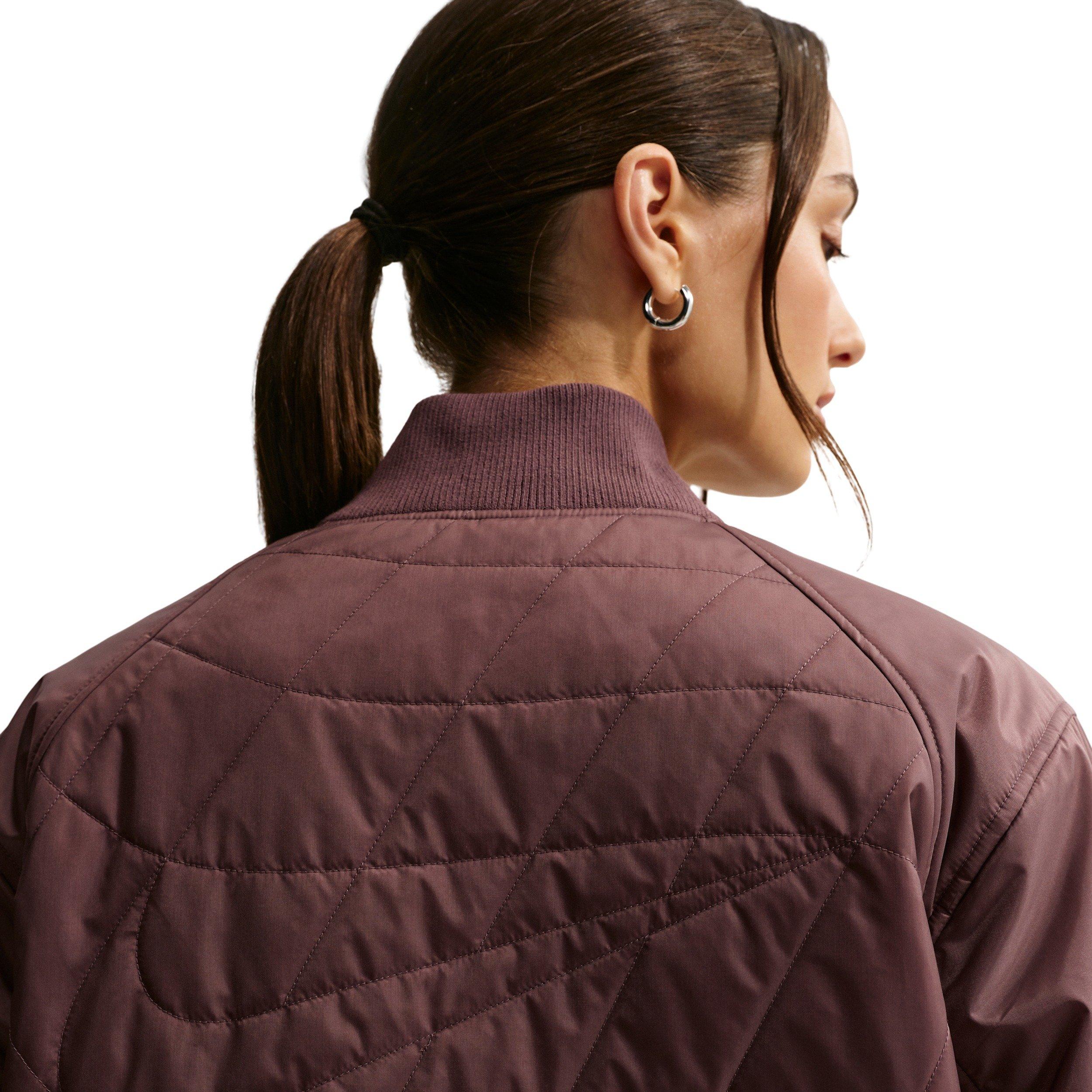 Nike Women's Sportswear Loose Quilted Jacket - Tattoo Purple - TATTOO PURPLE Thumbnail View 2