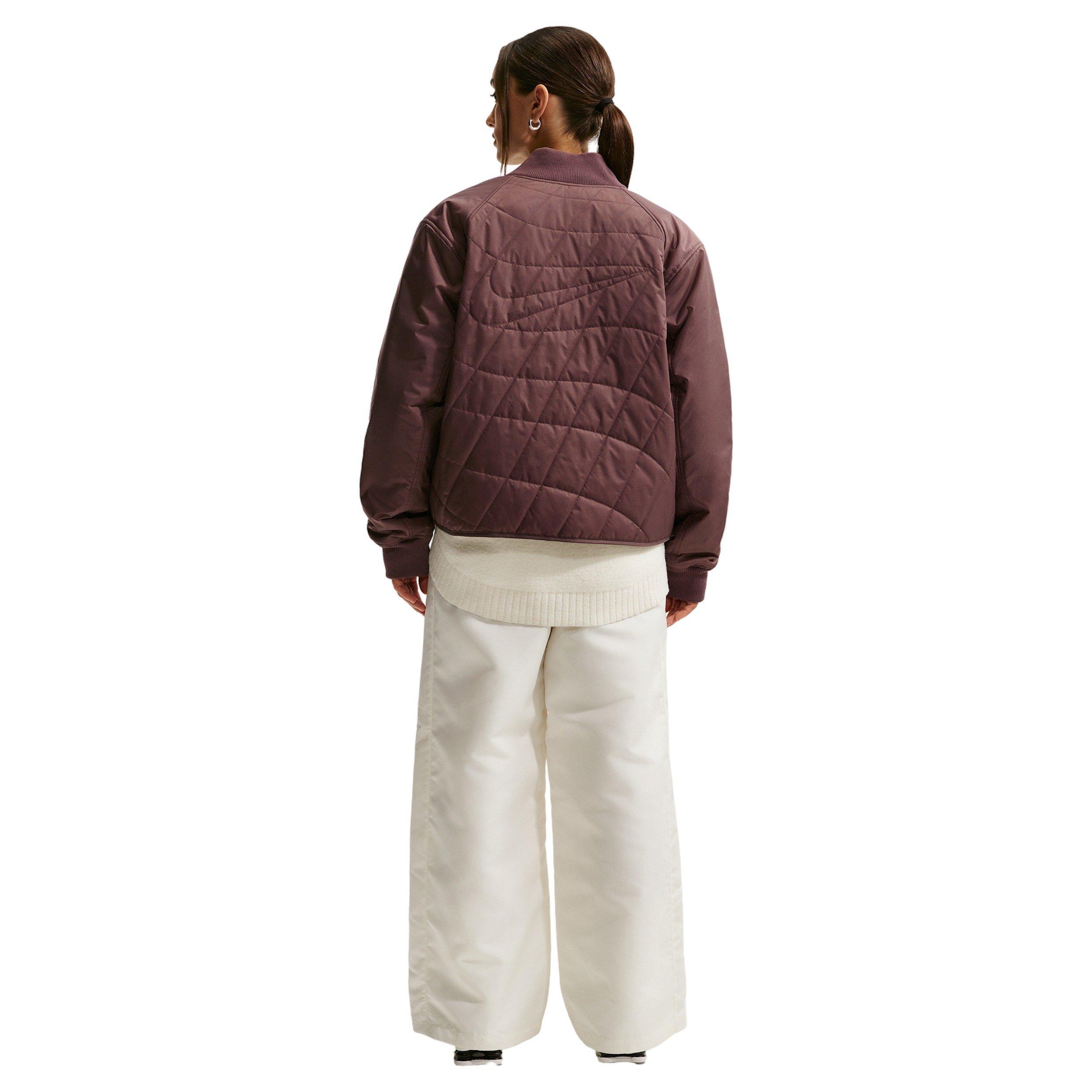 Nike Women's Sportswear Loose Quilted Jacket - Tattoo Purple - TATTOO PURPLE Thumbnail View 5