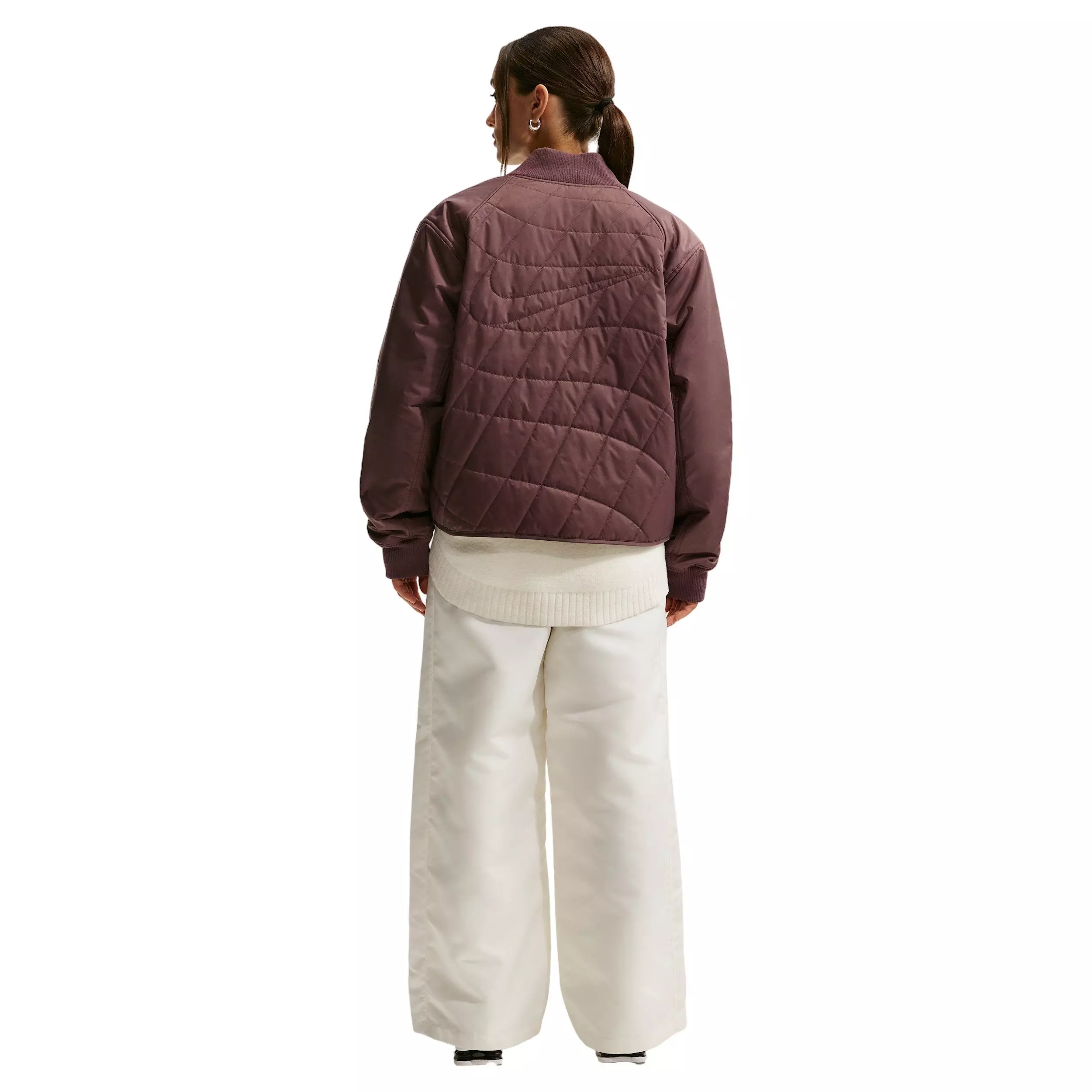 Nike Women's Sportswear Loose Quilted Jacket - Tattoo Purple - TATTOO PURPLE