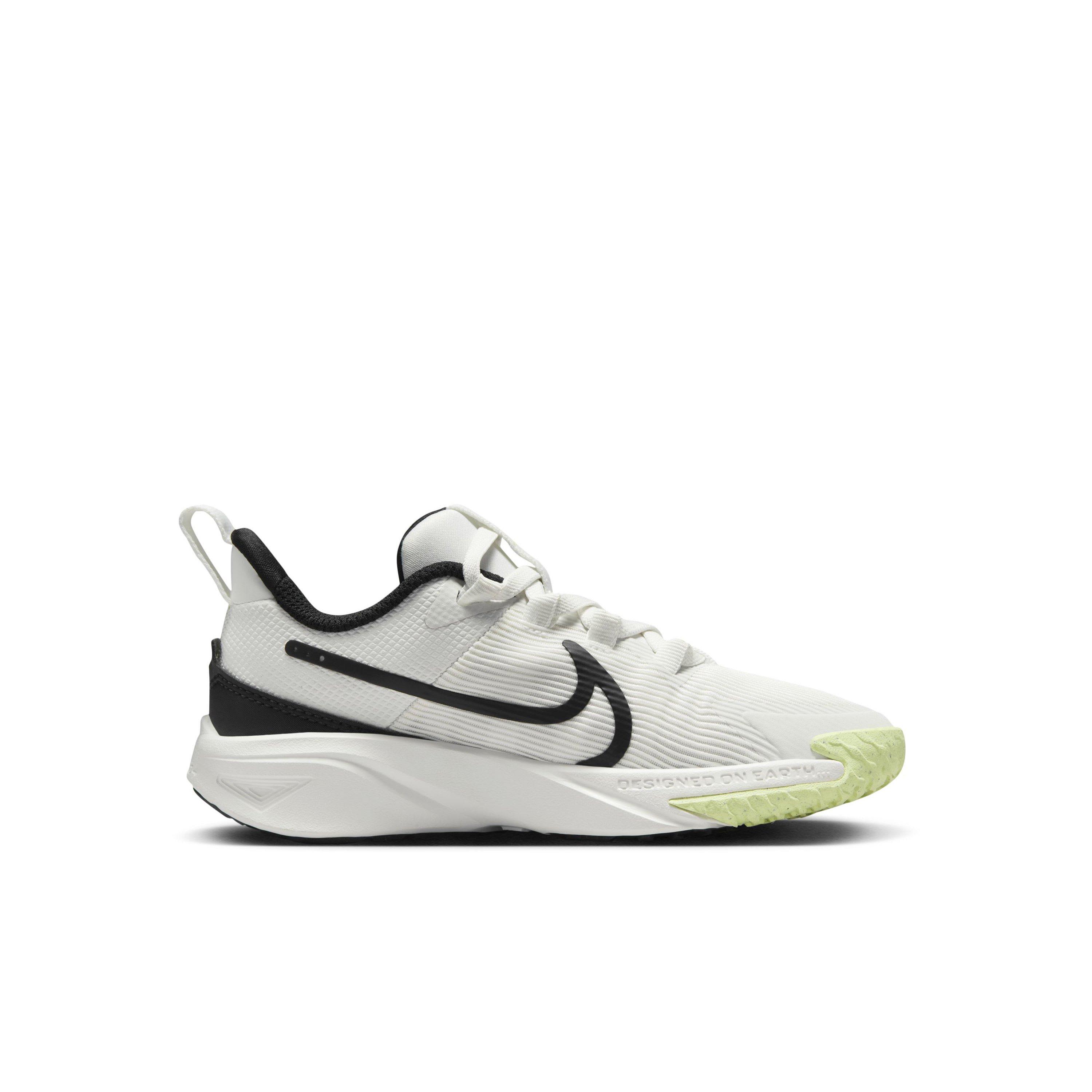 Nike Star Runner 4 "Summit White/Barely Volt/White/Black" Preschool Boys' Running Shoe - WHITE/VOLT/WHITE/BLACK Thumbnail View 1