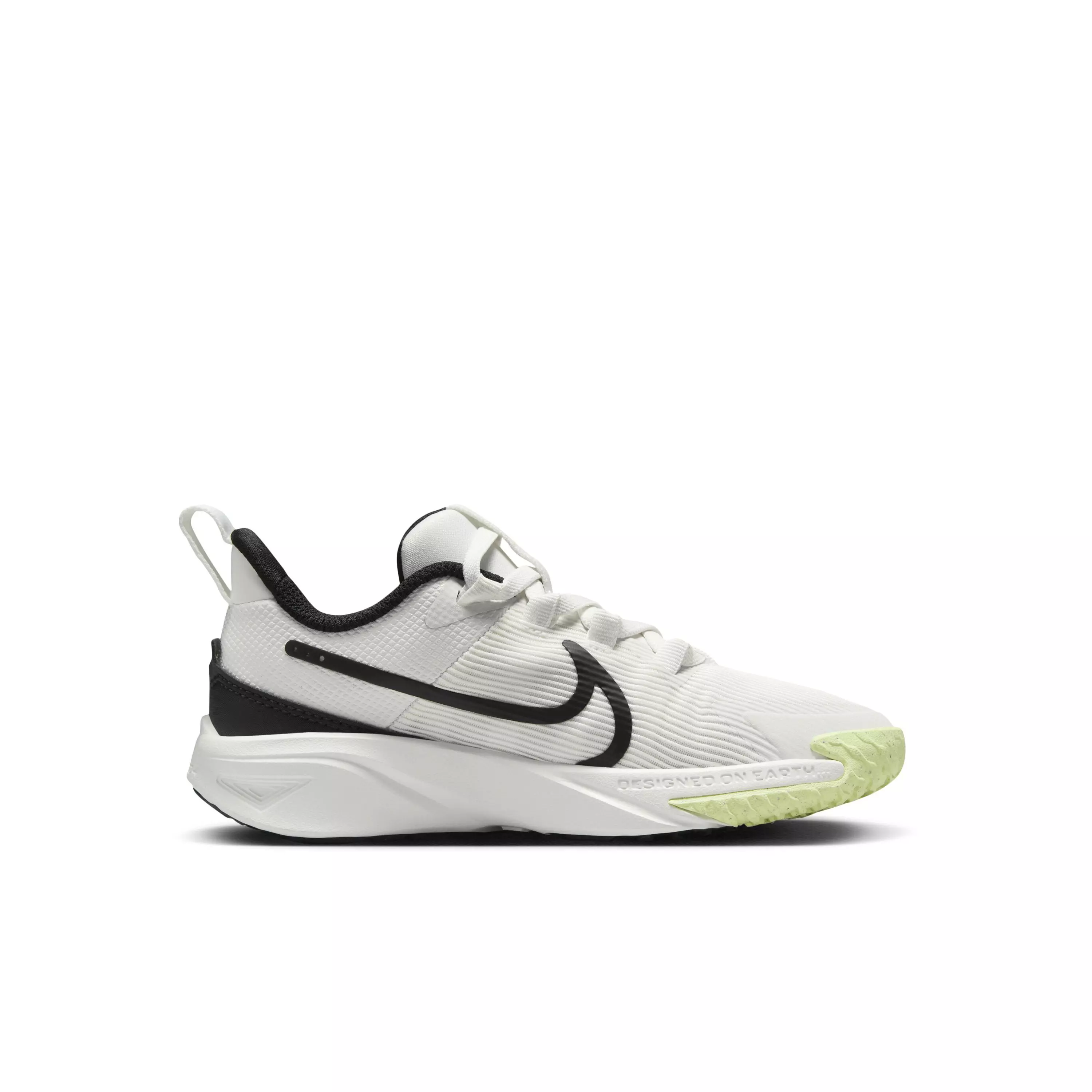 Nike Star Runner 4 "Summit White/Barely Volt/White/Black" Preschool Boys' Running Shoe - WHITE/VOLT/WHITE/BLACK