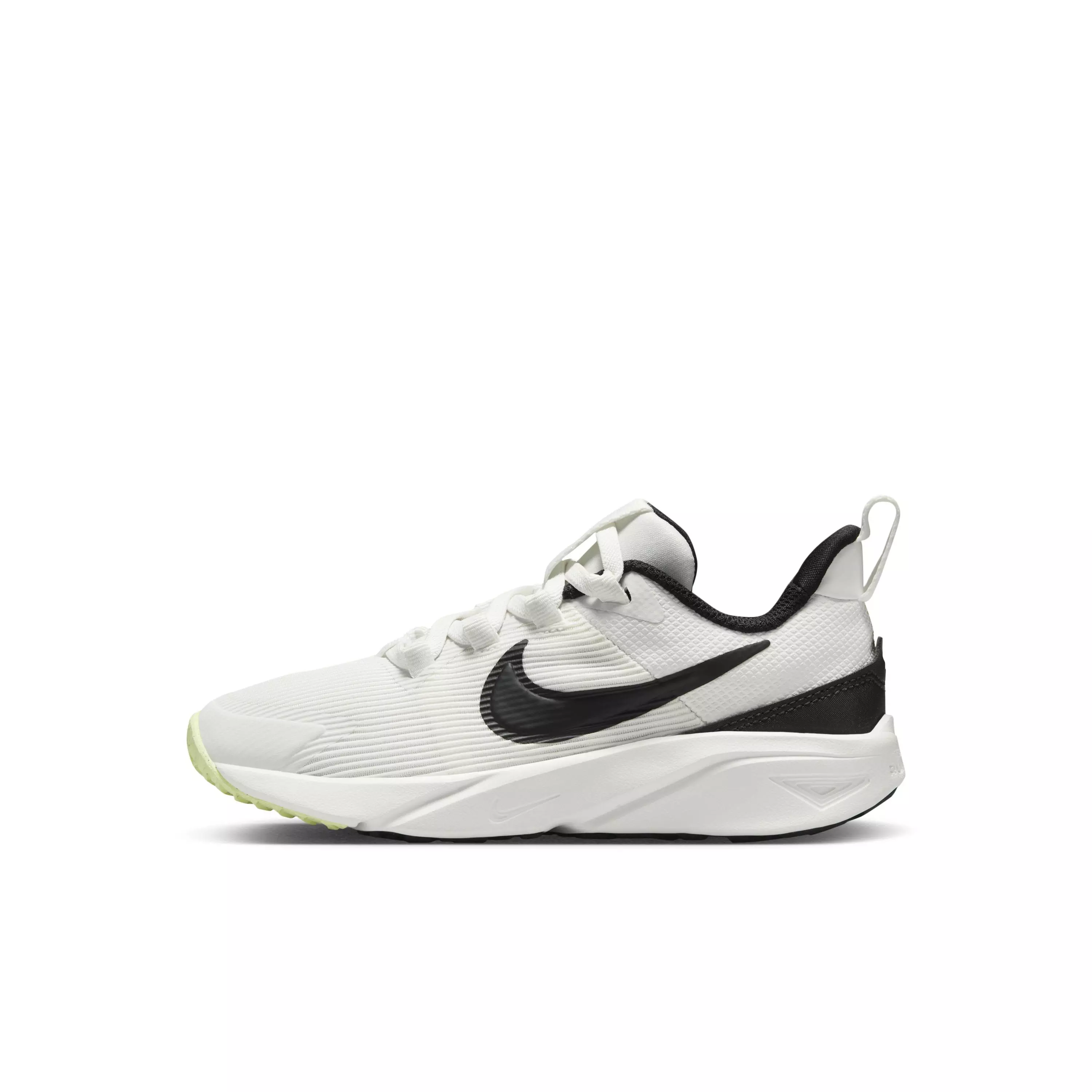 Nike Star Runner 4 "Summit White/Barely Volt/White/Black" Preschool Boys' Running Shoe - WHITE/VOLT/WHITE/BLACK