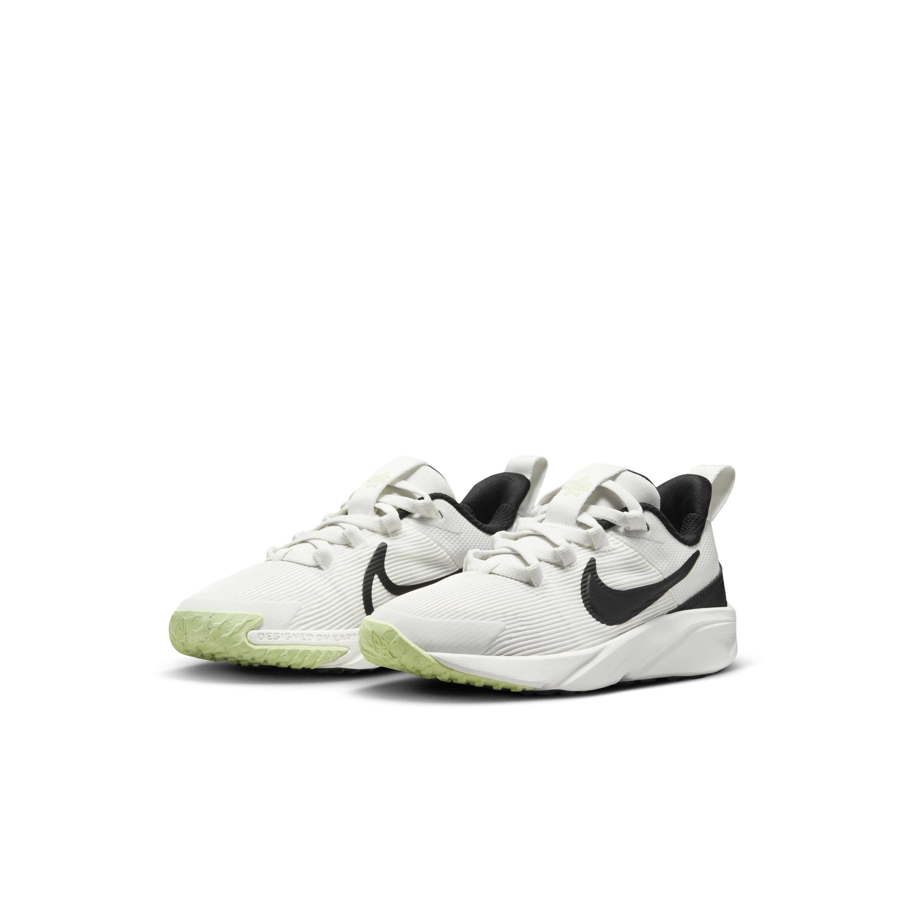 Nike Star Runner 4 "Summit White/Barely Volt/White/Black" Preschool Boys' Running Shoe - WHITE/VOLT/WHITE/BLACK Thumbnail View 3