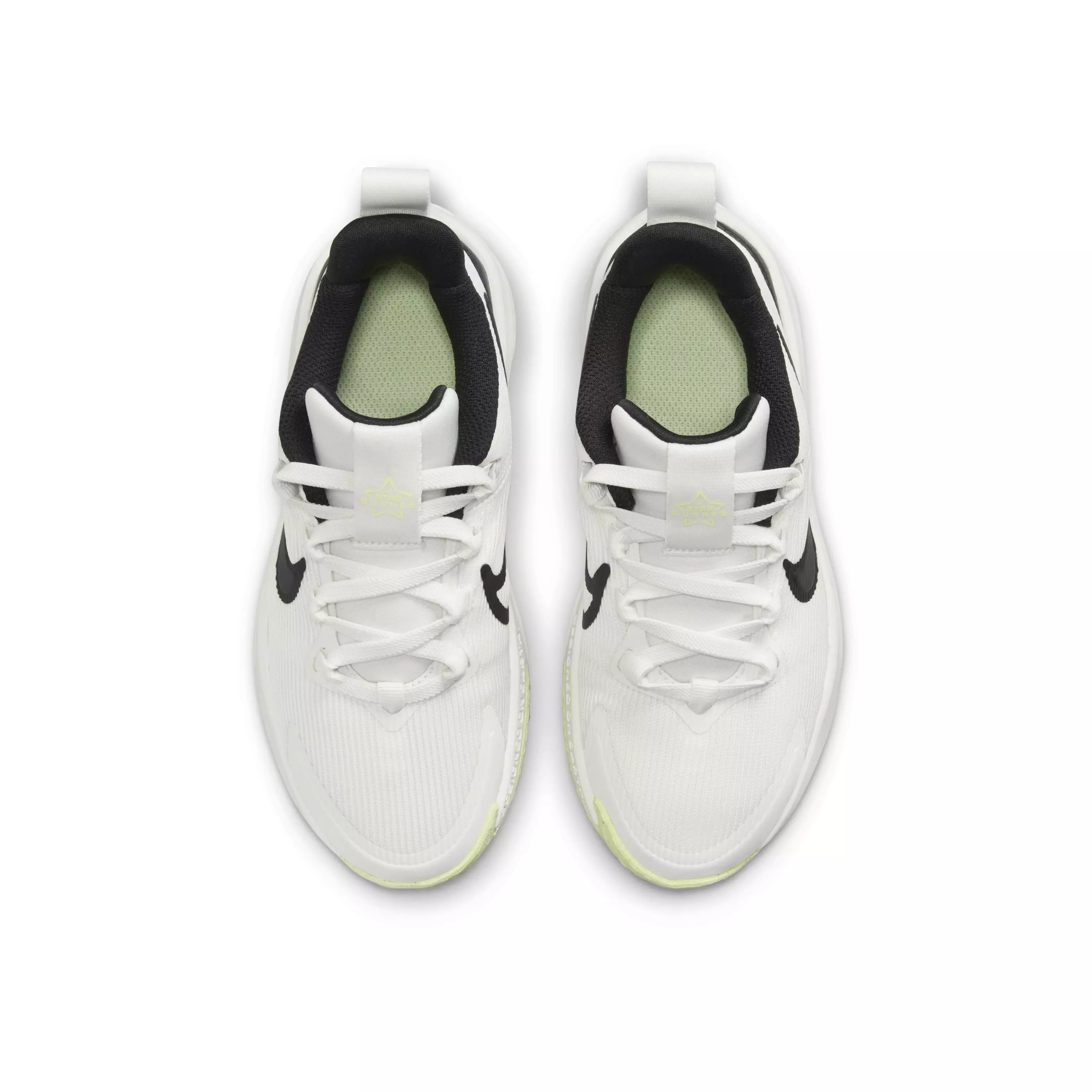 Nike Star Runner 4 "Summit White/Barely Volt/White/Black" Preschool Boys' Running Shoe - WHITE/VOLT/WHITE/BLACK