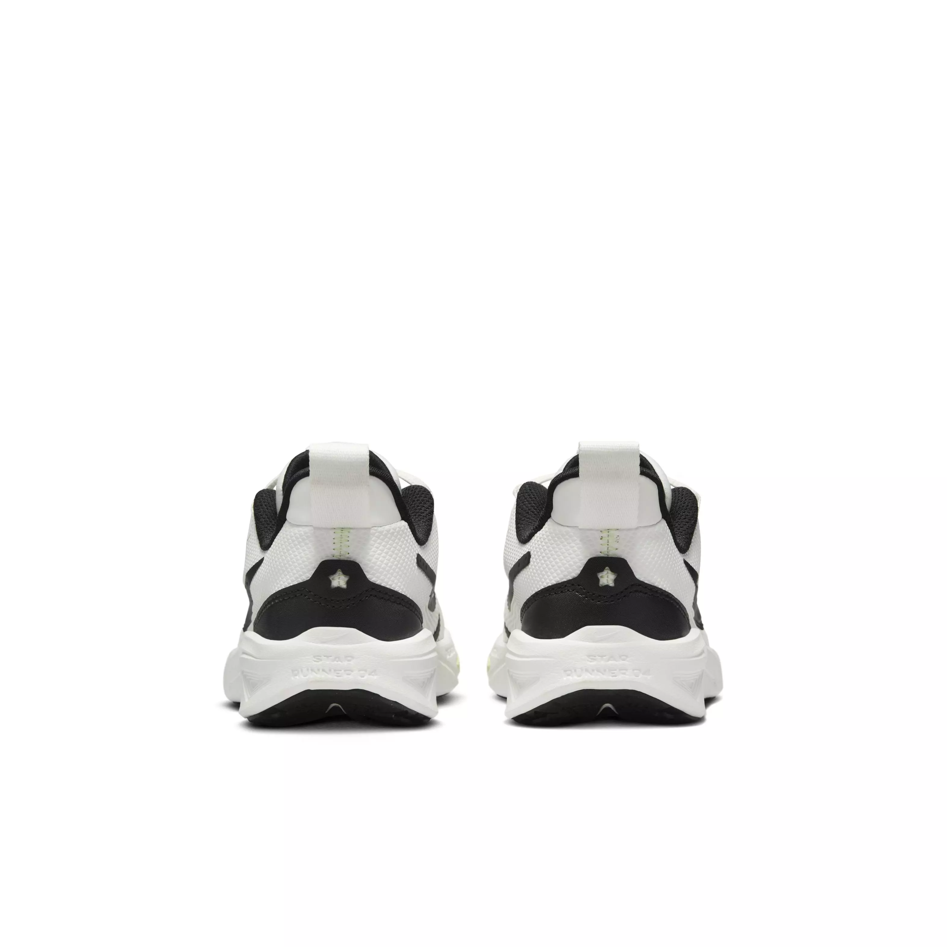 Nike Star Runner 4 "Summit White/Barely Volt/White/Black" Preschool Boys' Running Shoe - WHITE/VOLT/WHITE/BLACK