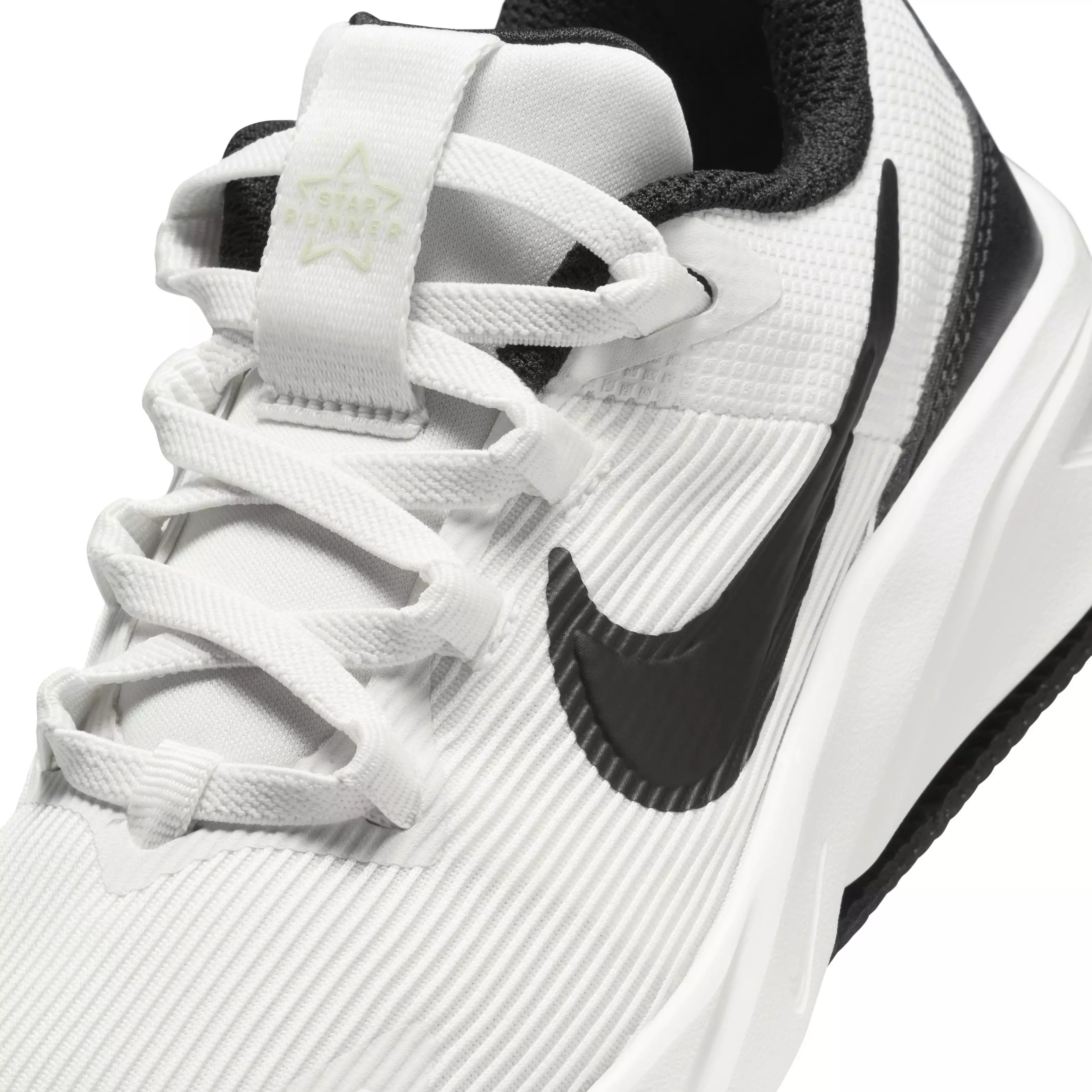 Nike Star Runner 4 "Summit White/Barely Volt/White/Black" Preschool Boys' Running Shoe - WHITE/VOLT/WHITE/BLACK