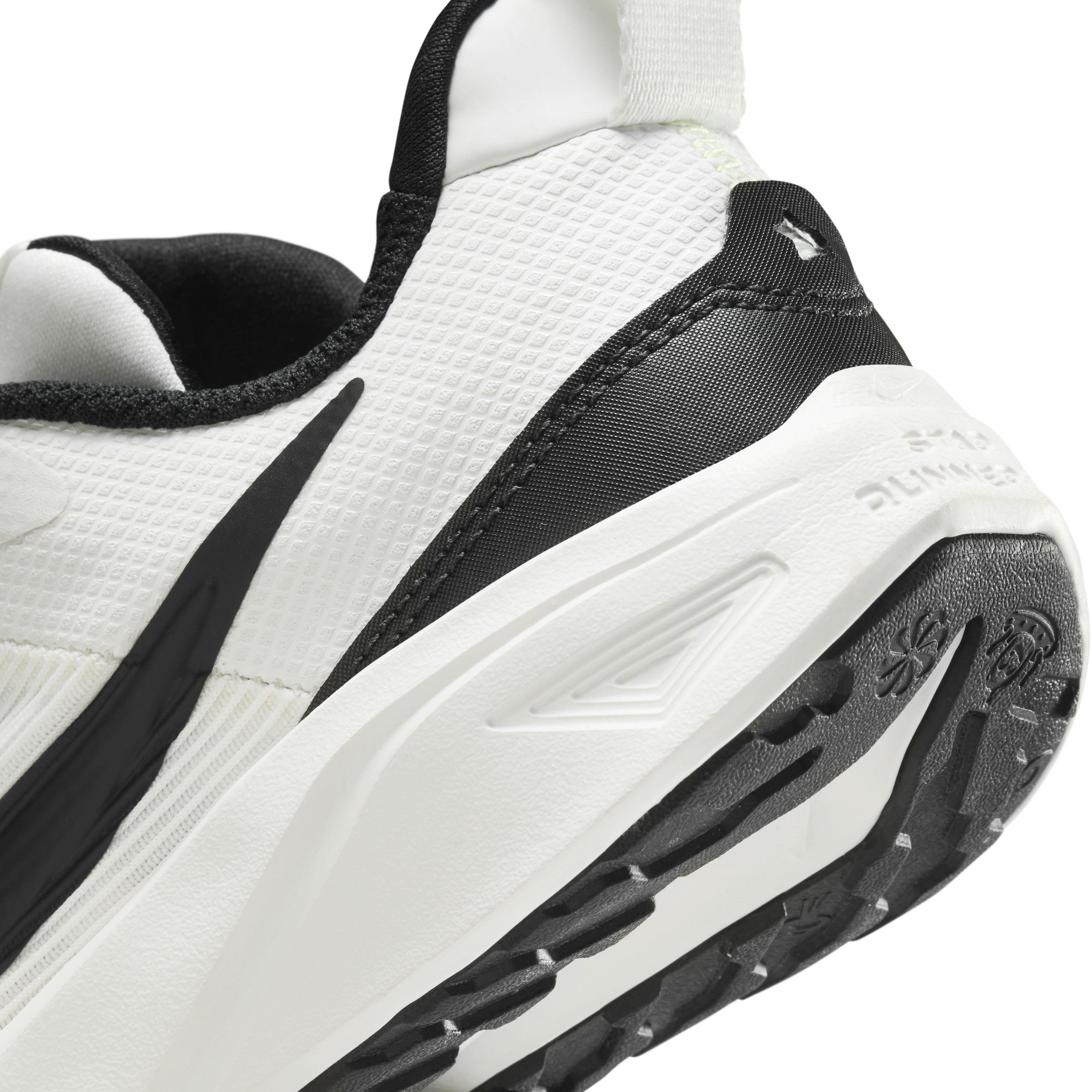 Nike Star Runner 4 "Summit White/Barely Volt/White/Black" Preschool Boys' Running Shoe - WHITE/VOLT/WHITE/BLACK Thumbnail View 8