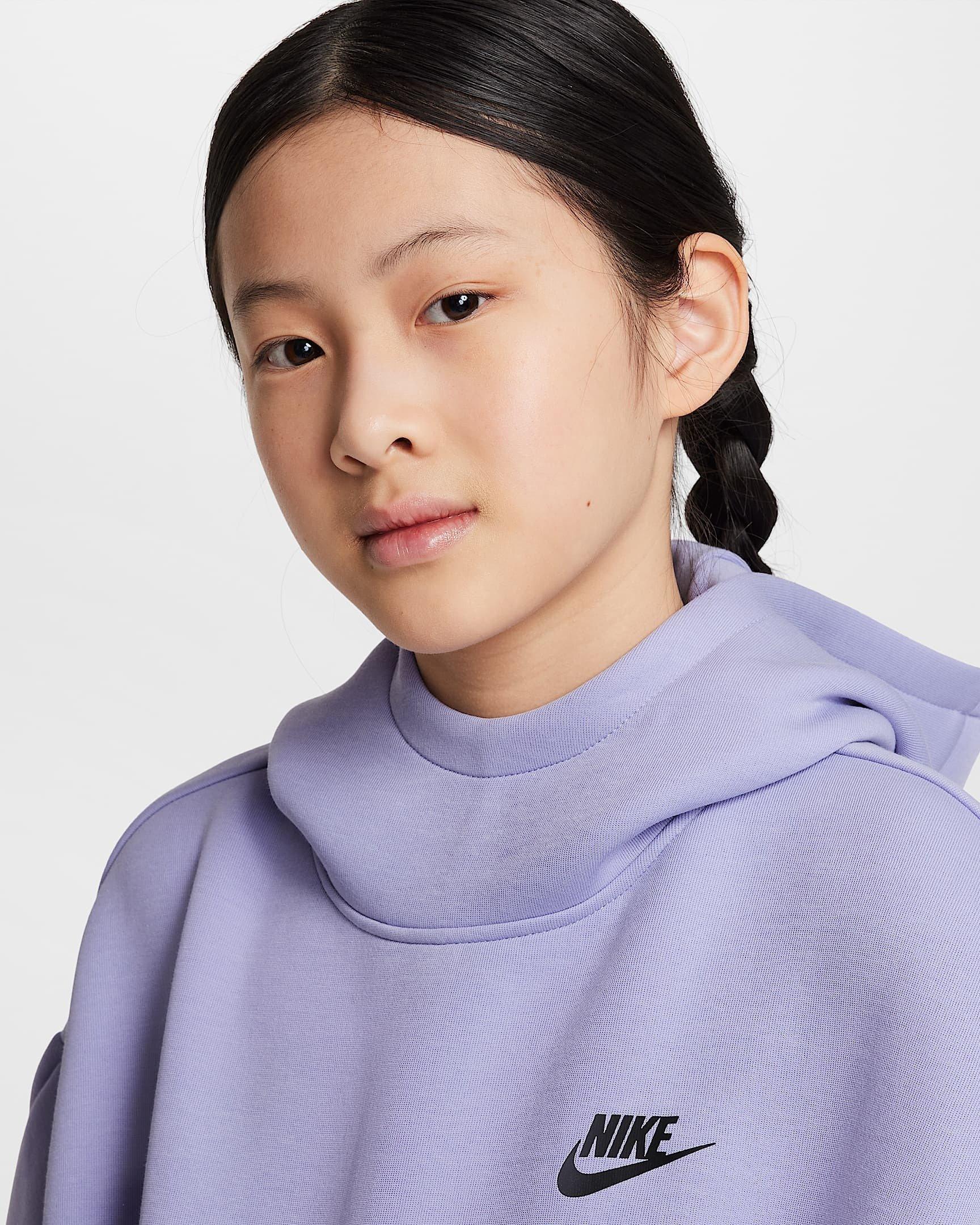 Nike Sportswear Tech Fleece Oversized Big Girls' Hoodie