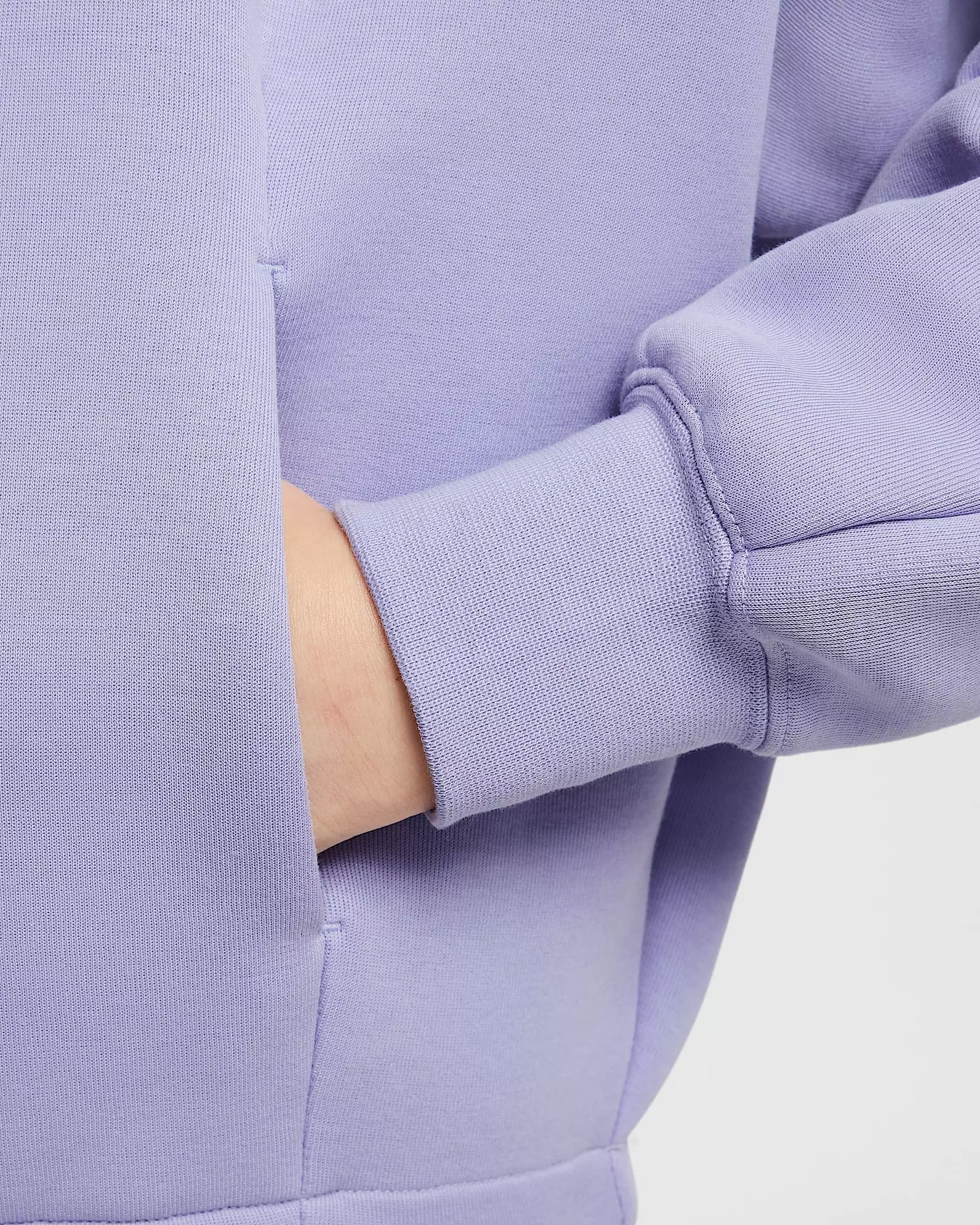 Nike Big Girls' Sportswear Tech Fleece Oversized Hoodie - PURPLE