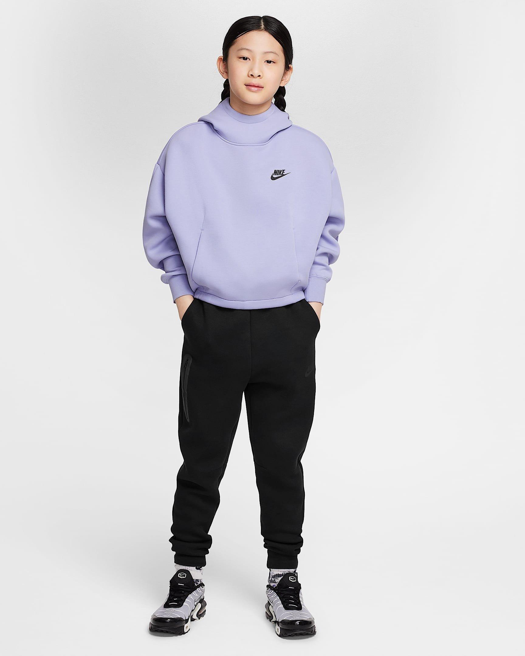 Nike Sportswear Tech Fleece Oversized Big Girls' Hoodie