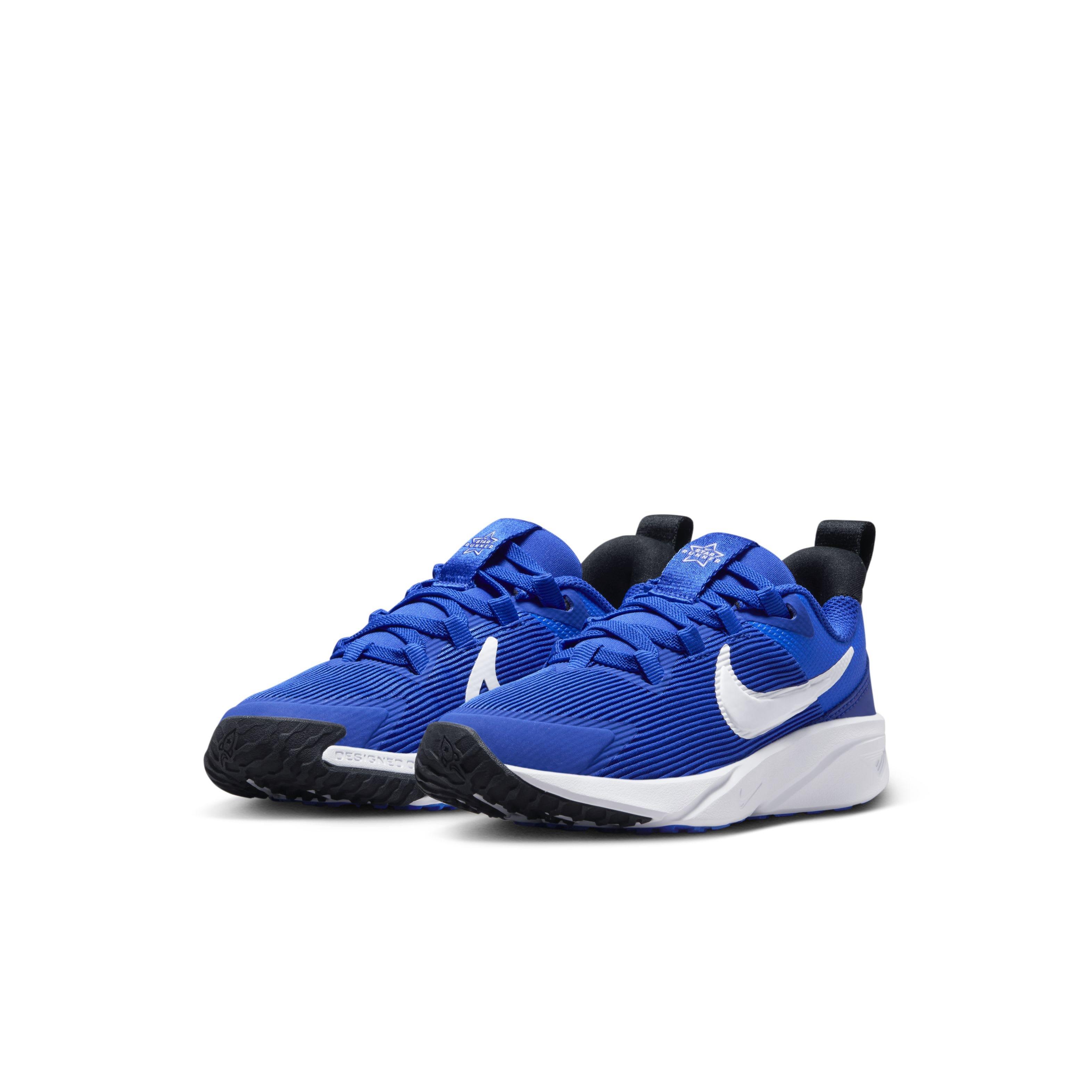 Nike Star Runner 4 "Hyper Royal/Black/White/White" Preschool Boys' Running Shoe - ROYAL/BLACK/WHITE/WHITE Thumbnail View 3