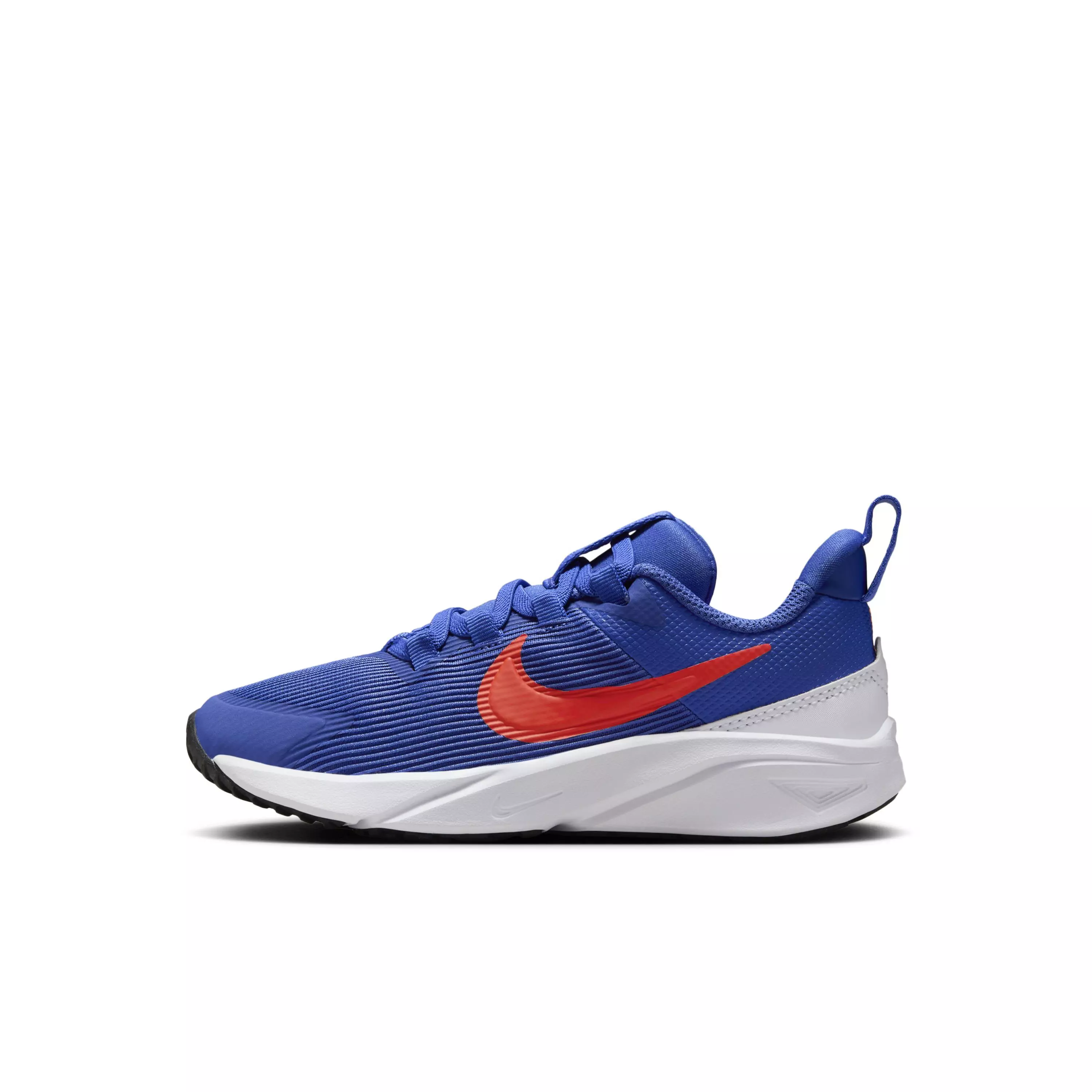 Nike Star Runner 4 "Astronomy Blue/White/Total Orange/Team Orange" Preschool Boys' Running Shoe - BLUE/WHITE/ORANGE/ORANGE