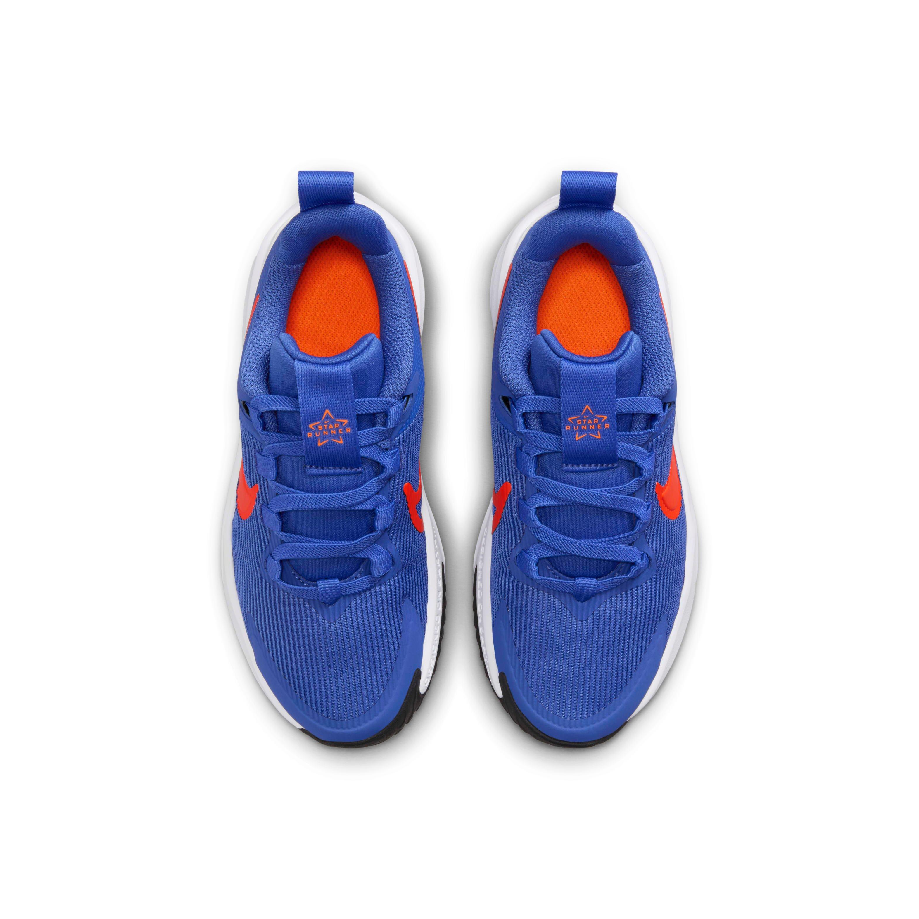 Nike Star Runner 4 Preschool Boys' "Astronomy Blue/White/Total Orange/Team Orange" Running Shoe