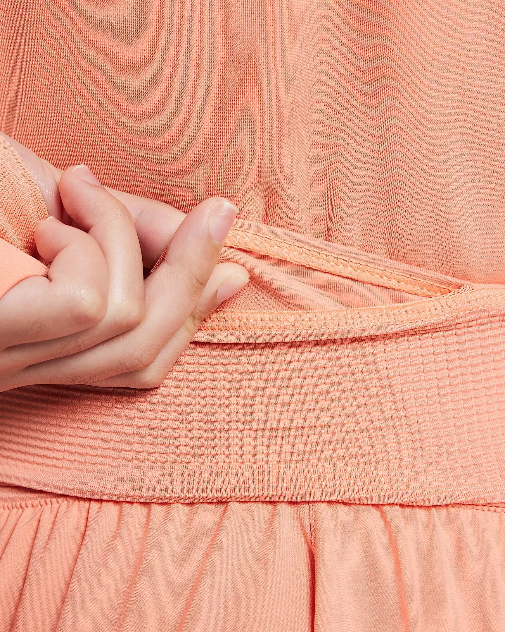 Nike Big Girls' Dri-FIT FM Shorts - ORANGE