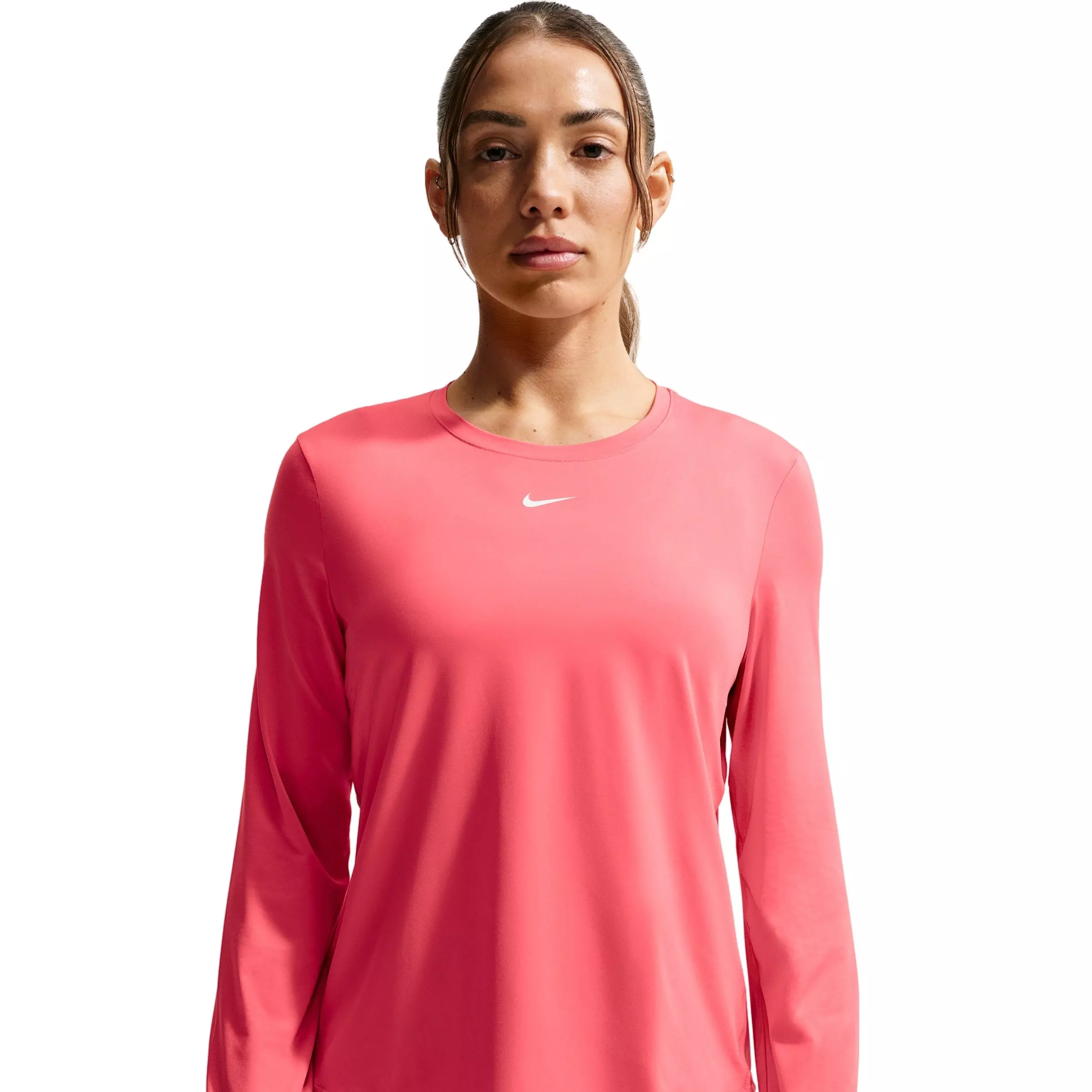 Nike Women's One Classic Dri-FIT Long-Sleeve Top - Coral - CORAL