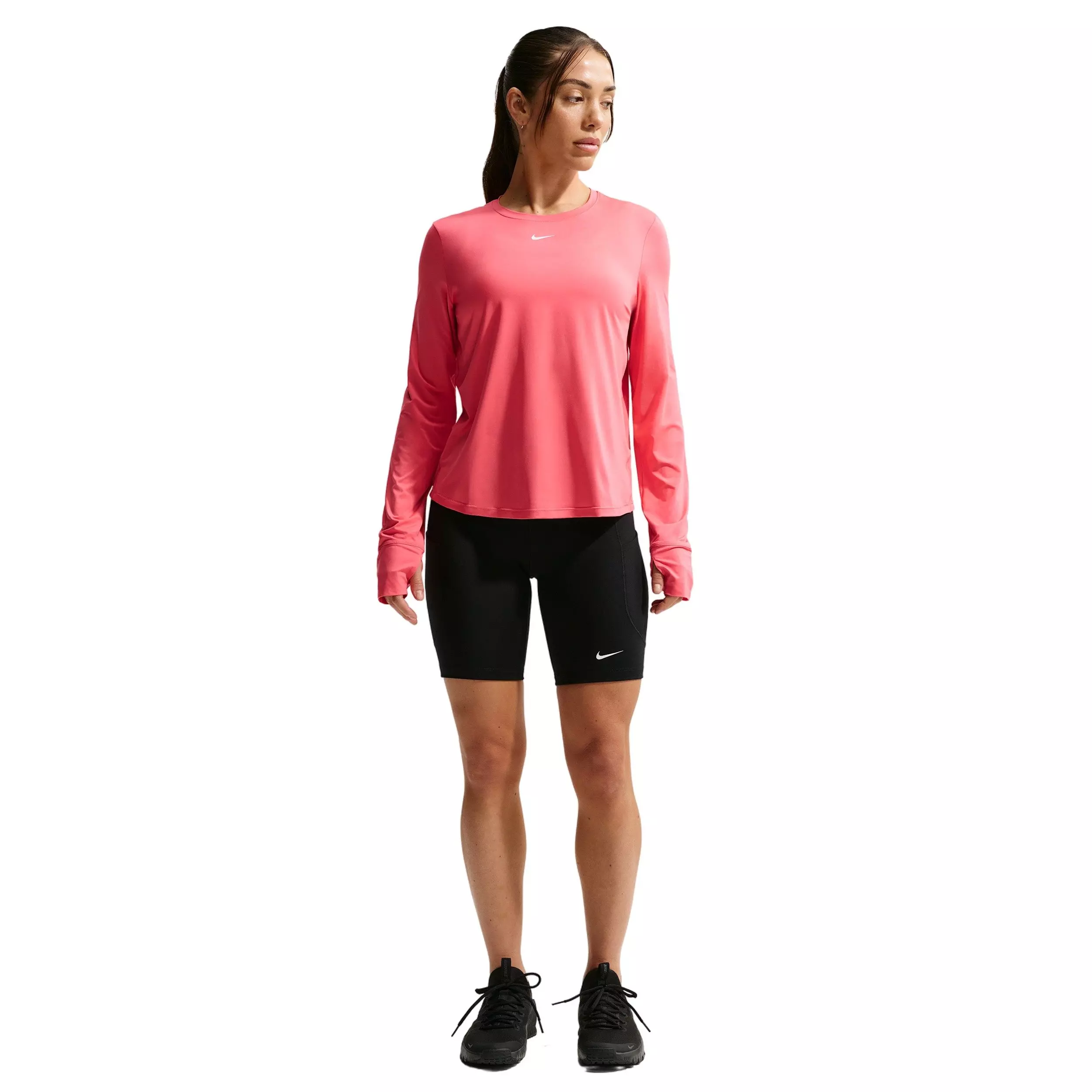 Nike Women's One Classic Dri-FIT Long-Sleeve Top - Coral - CORAL