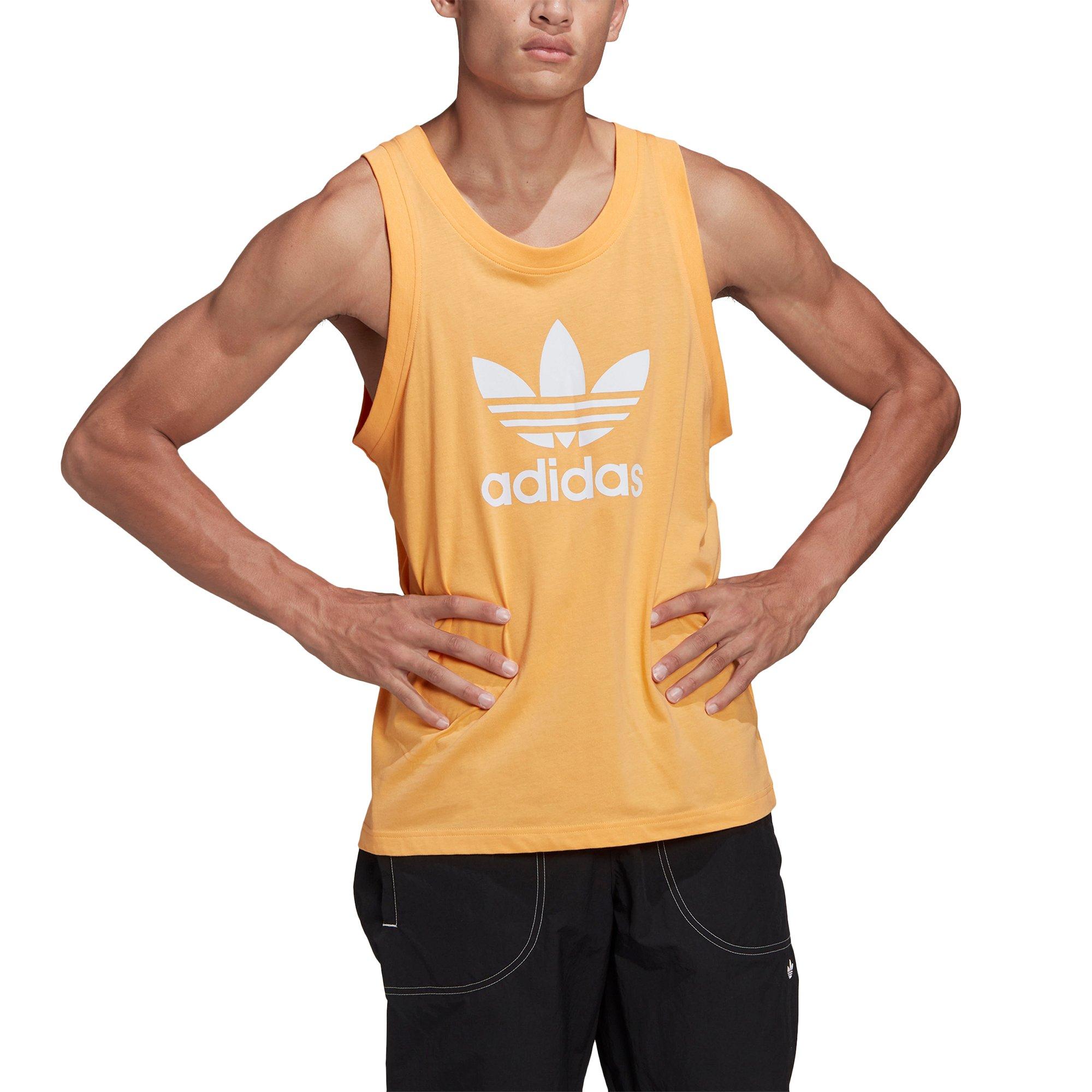 orange adidas tank top