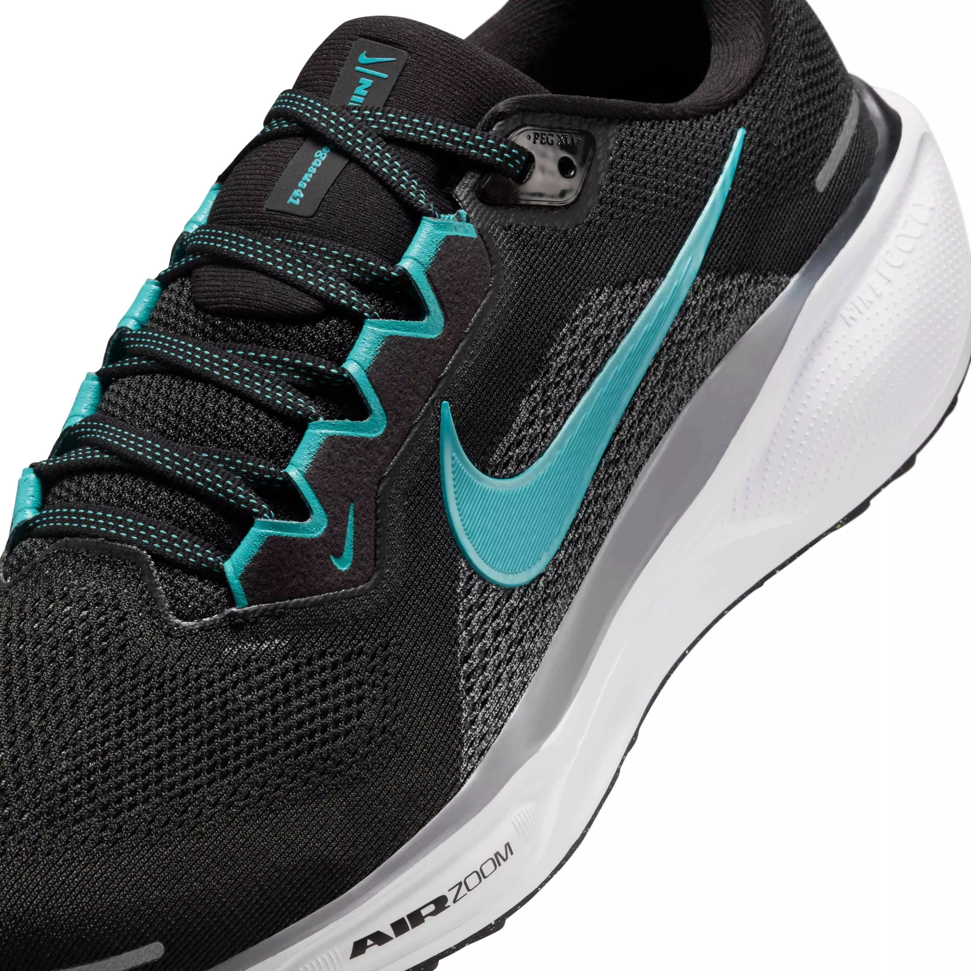 Nike Pegasus 41 "Black/Cool Grey/White/Dusty Cactus" Men's Running Shoe - BLACK/GREY/WHITE/CACTUS