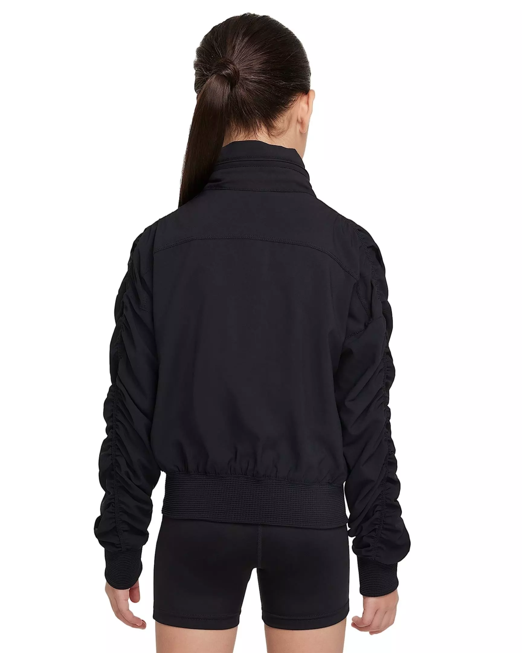 Nike Big Girls' Dri-FIT Lightweight FM Jacket - BLACK