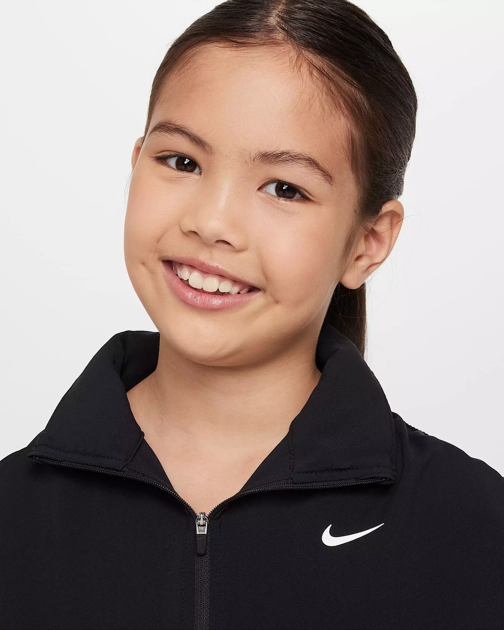 Nike Big Girls' Dri-FIT Lightweight FM Jacket - BLACK