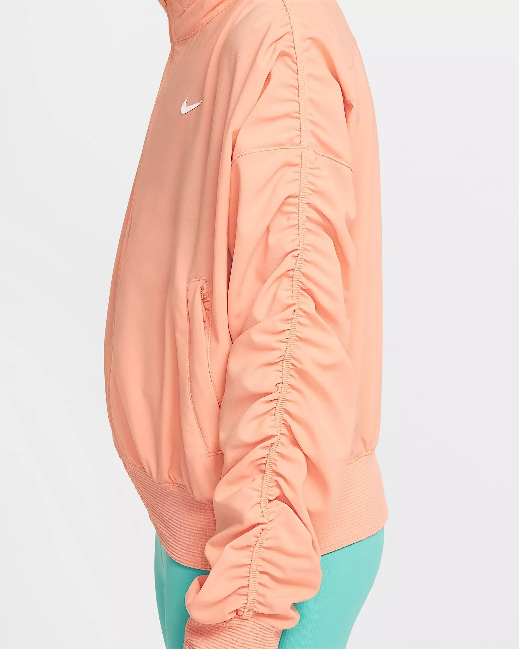 Nike Big Girls' Dri-FIT Lightweight FM Jacket - ORANGE