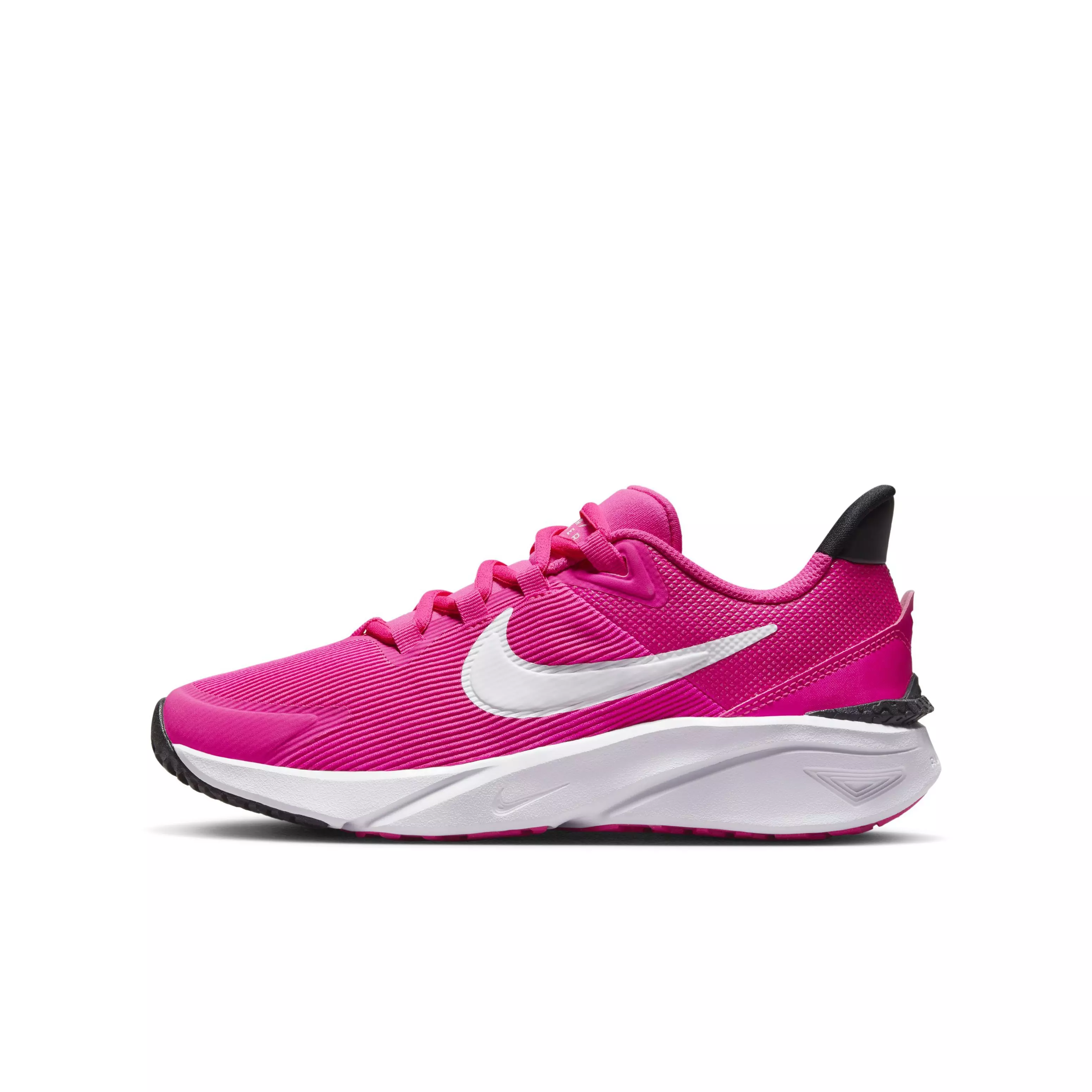 Nike Star Runner 4 "Fierce Pink/Black/Playful Pink/White" Grade School Girls' Shoe - PINK/BLACK/PINK/WHITE