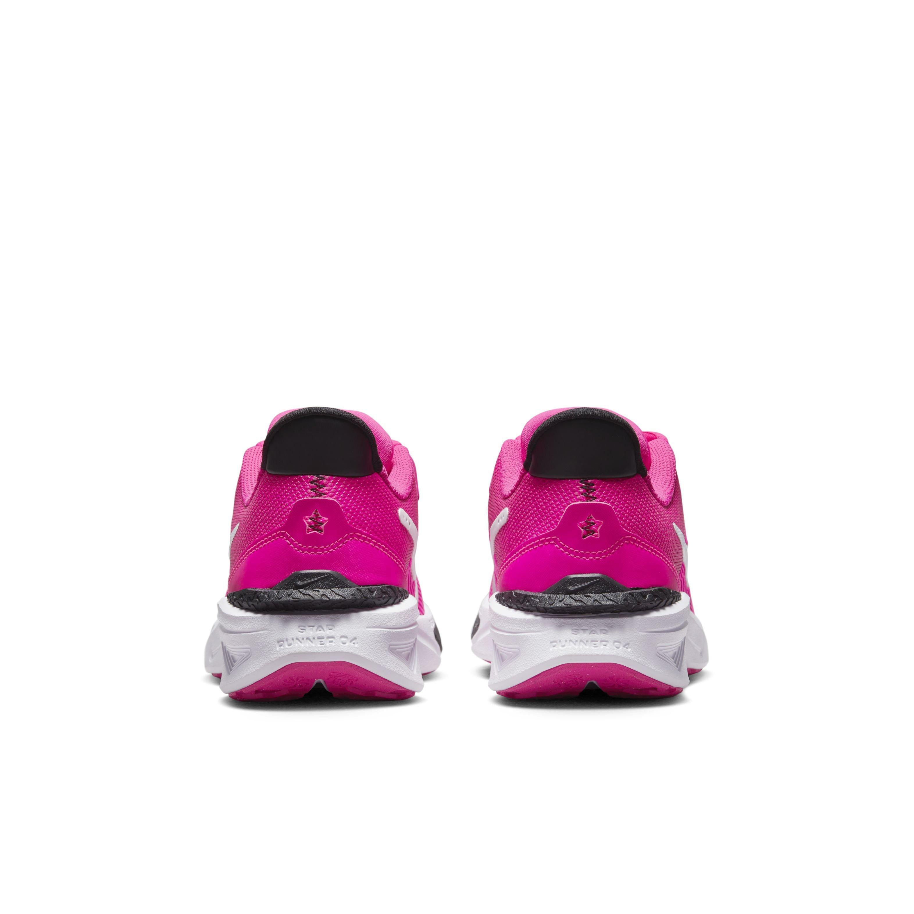 Nike Star Runner 4 Grade School Girls' "Fierce Pink/Black/Playful Pink/White" Shoe