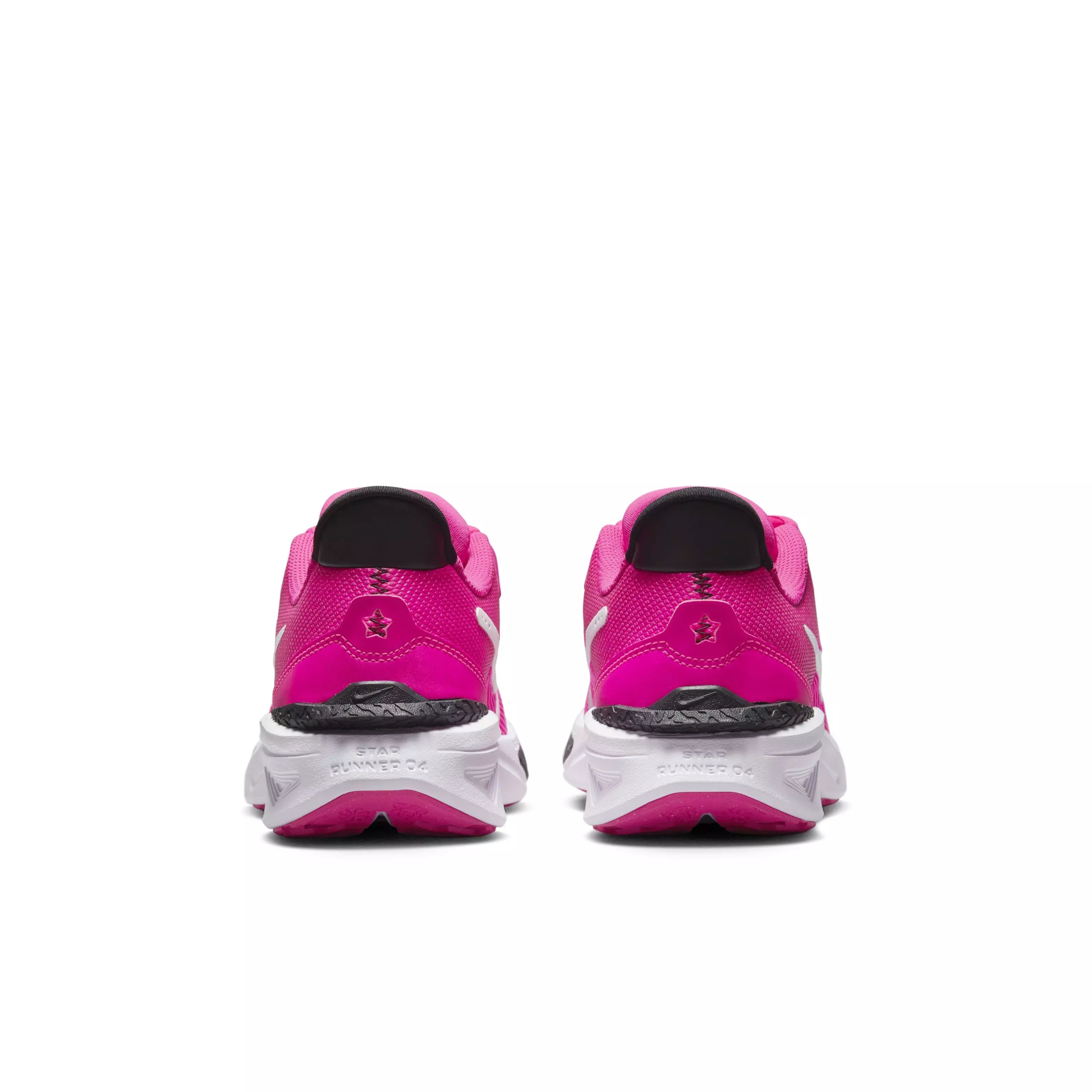 Nike Star Runner 4 "Fierce Pink/Black/Playful Pink/White" Grade School Girls' Shoe - PINK/BLACK/PINK/WHITE
