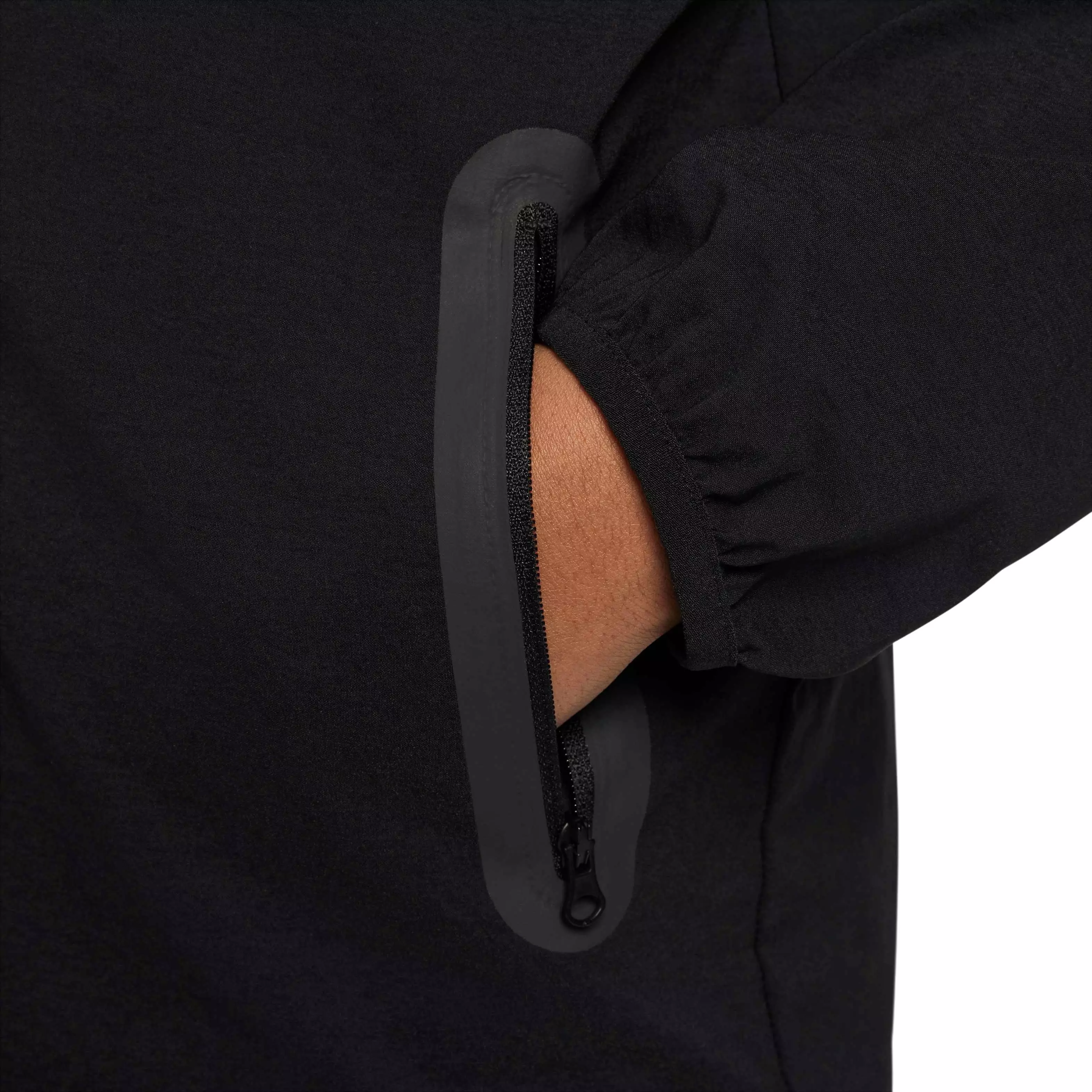 Nike Big Boys' Sportswear Tech Woven Jacket - BLACK