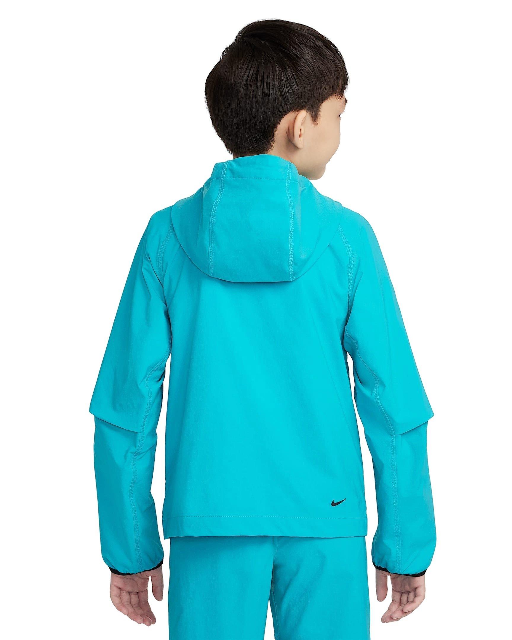 Nike Big Boys' Sportswear Tech Woven Jacket - TURQUOISE  Thumbnail View 2