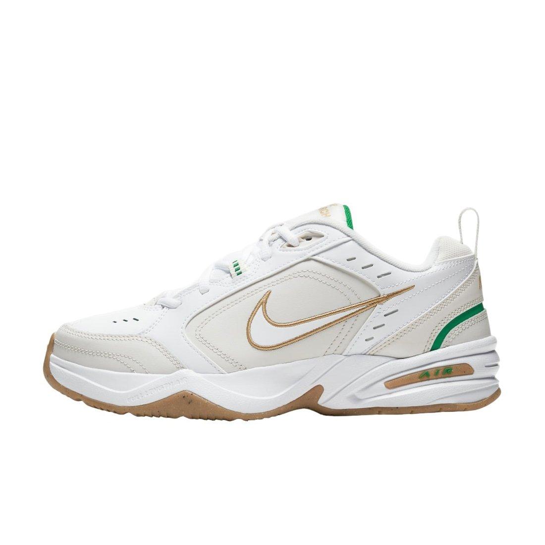Nike Air Monarch IV "White/Phantom/Lucky Green/Metallic Gold" Men's Training Shoe - WHITE/PHANTOM/GREEN/GOLD Thumbnail View 2