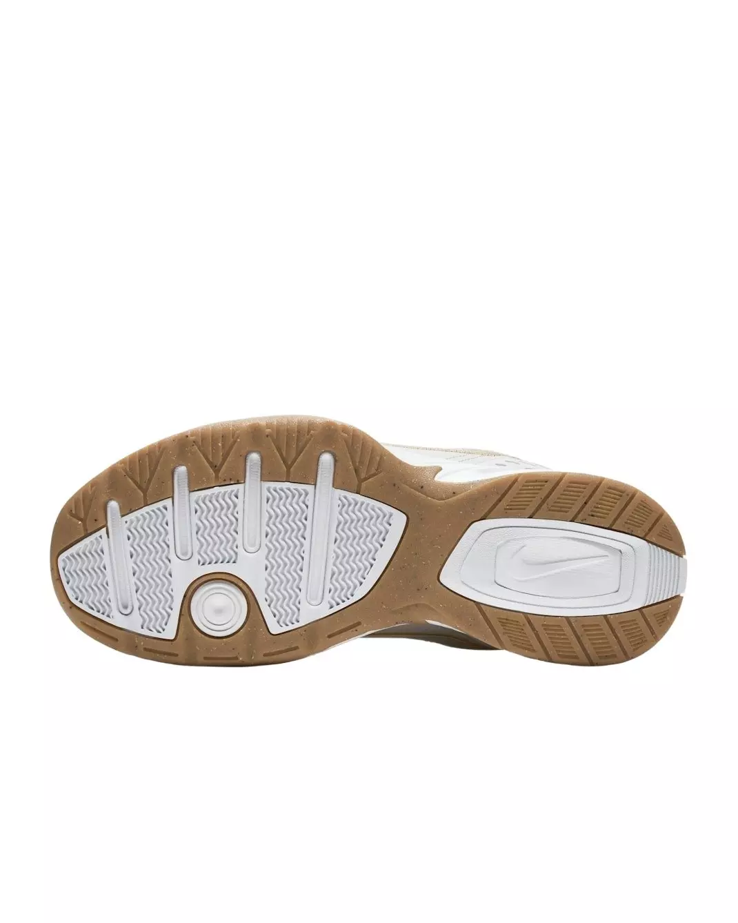 Nike Air Monarch IV "White/Phantom/Lucky Green/Metallic Gold" Men's Training Shoe - WHITE/PHANTOM/GREEN/GOLD