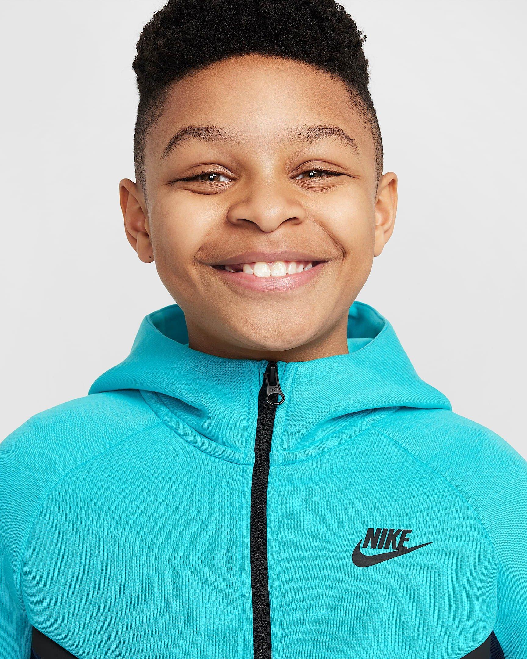 Nike Sportswear Tech Fleece Full-Zip Hooded Big Boys' Jacket