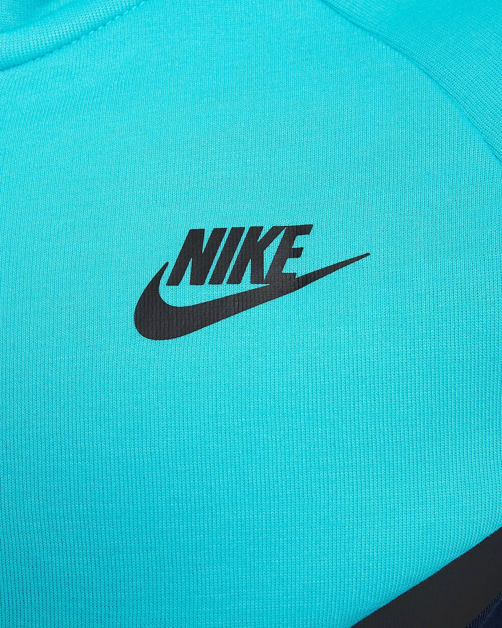 Nike Big Boys' Sportswear Tech Fleece Full-Zip Hooded Jacket - BLUE/TURQUOISE