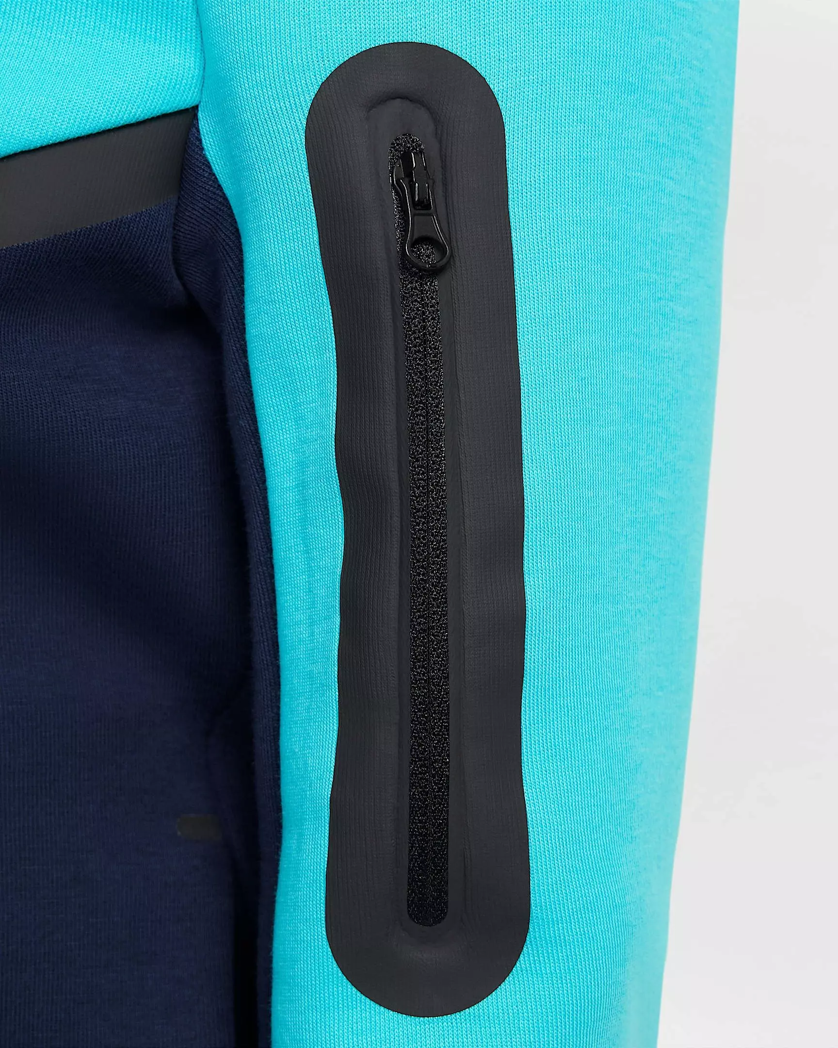 Nike Big Boys' Sportswear Tech Fleece Full-Zip Hooded Jacket - BLUE/TURQUOISE