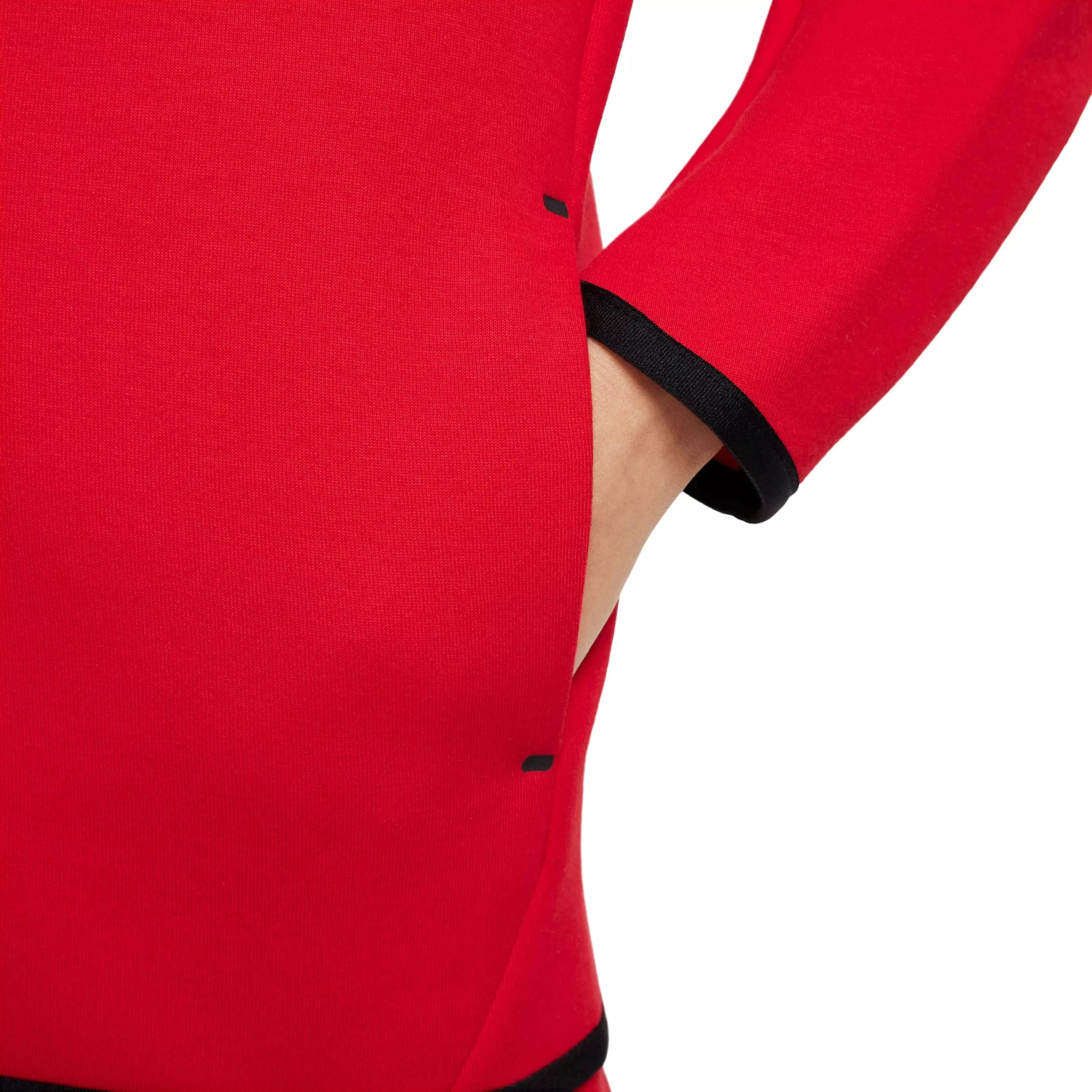 Nike Big Boys' Sportswear Tech Fleece Full-Zip Hooded Jacket - RED