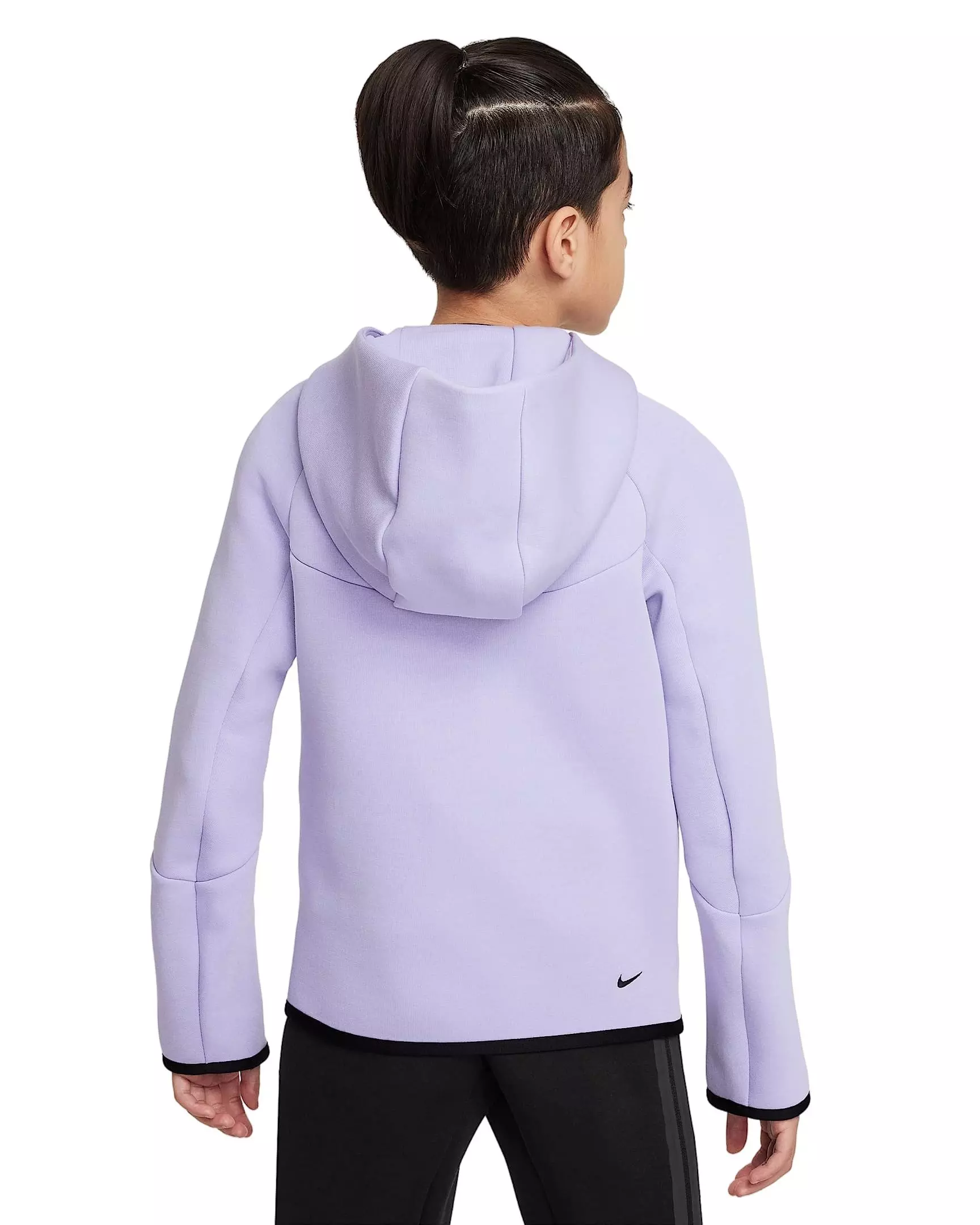 Nike Big Boys' Sportswear Tech Fleece Full-Zip Hooded Jacket - PURPLE