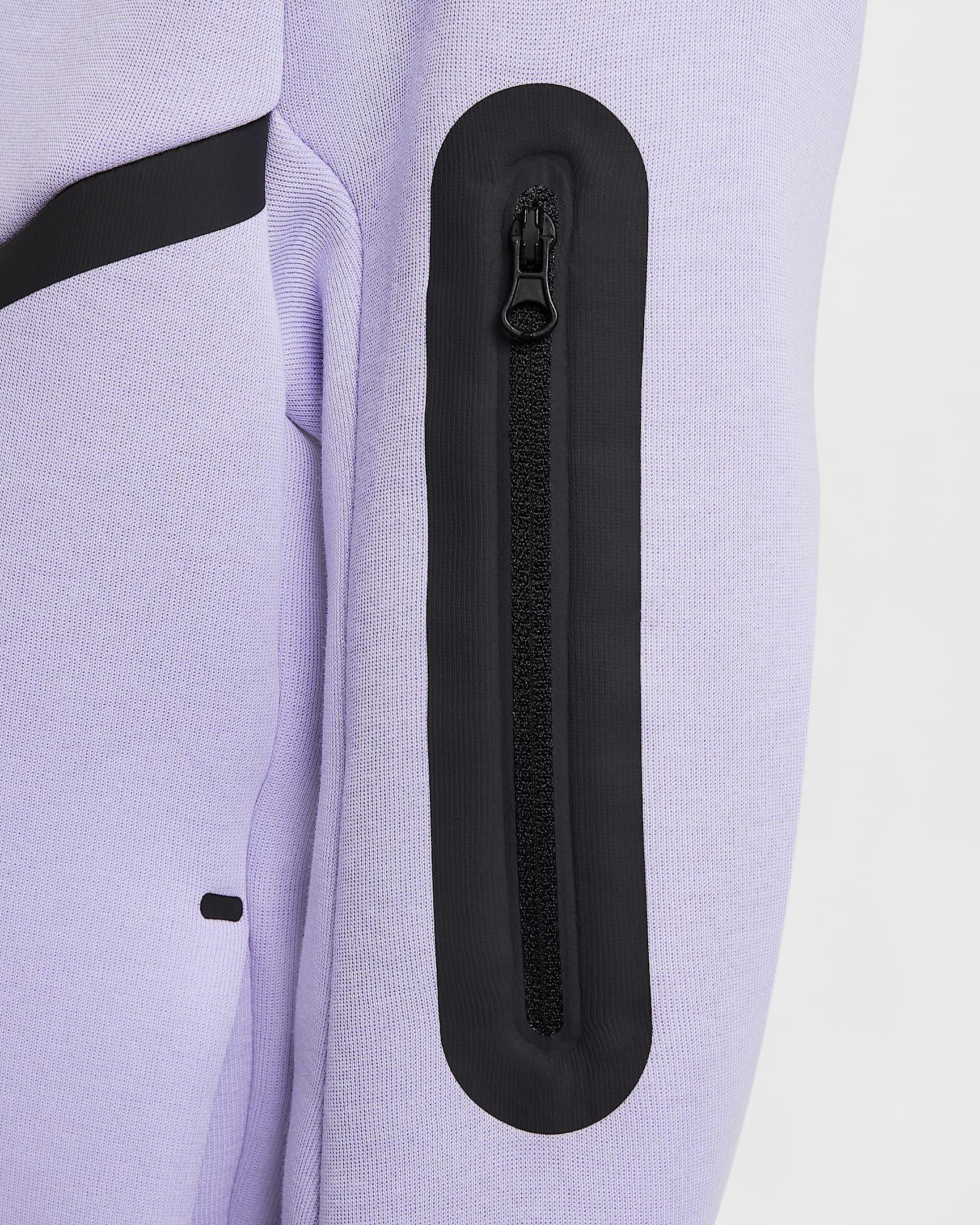 Nike Big Boys' Sportswear Tech Fleece Full-Zip Hooded Jacket - PURPLE Thumbnail View 5