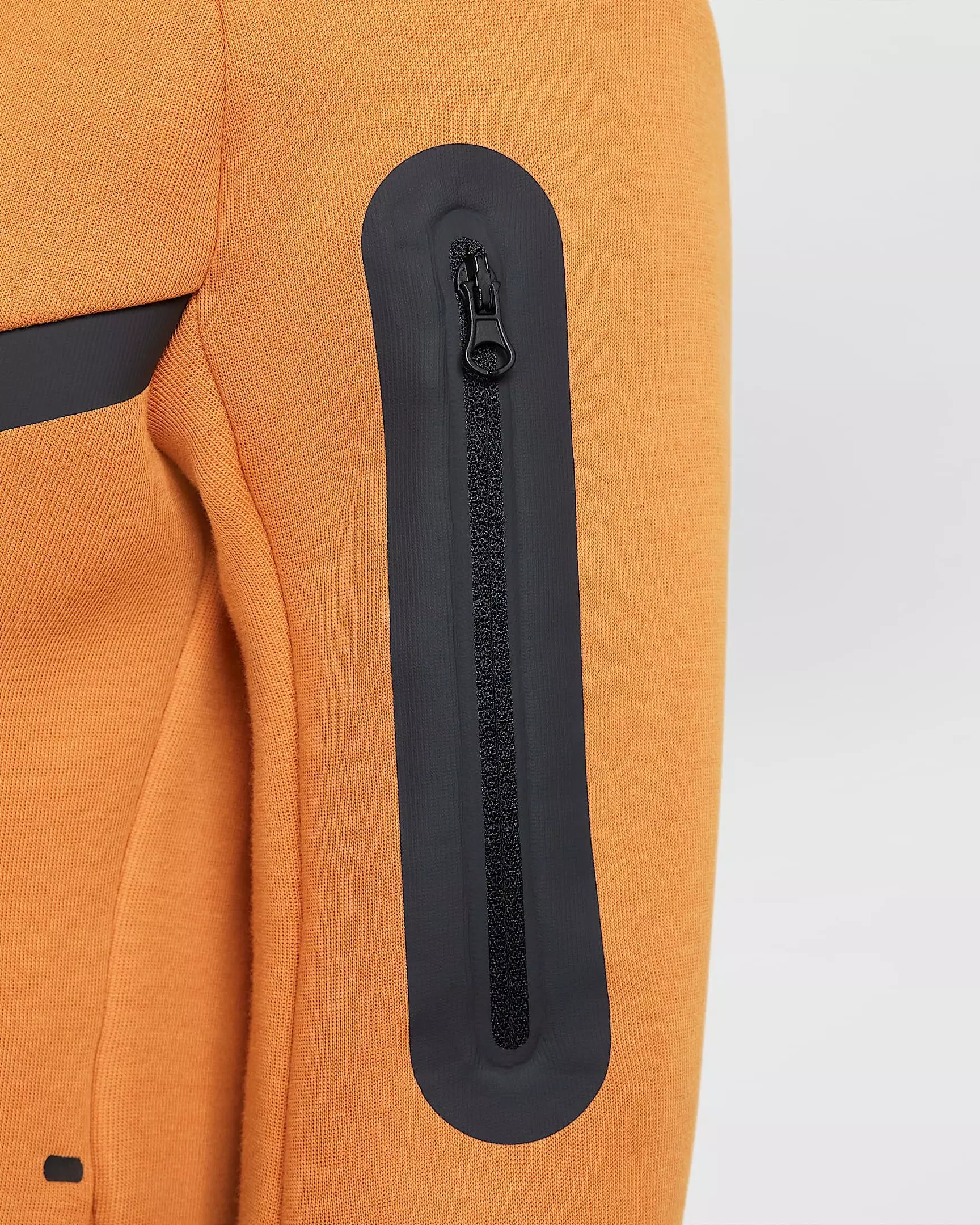 Nike Big Boys' Sportswear Tech Fleece Full-Zip Hooded Jacket - ORANGE