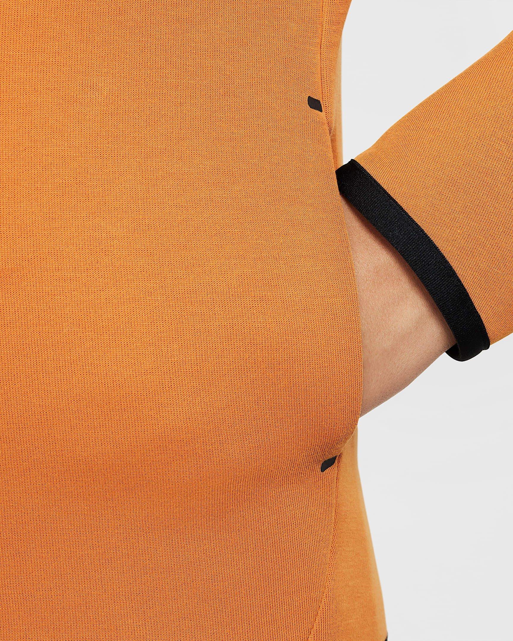 Nike Big Boys' Sportswear Tech Fleece Full-Zip Hooded Jacket - ORANGE Thumbnail View 6