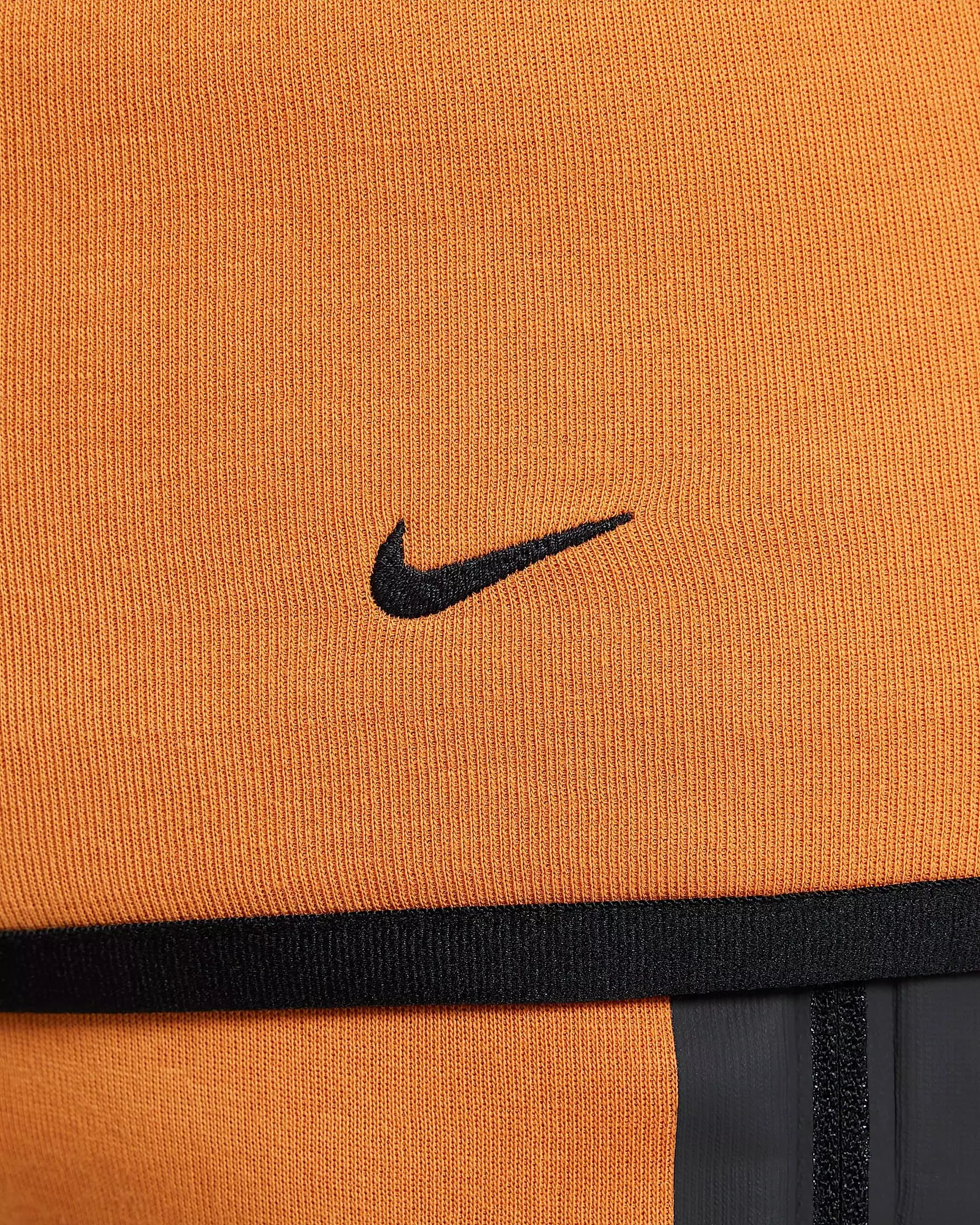 Nike Big Boys' Sportswear Tech Fleece Full-Zip Hooded Jacket - ORANGE