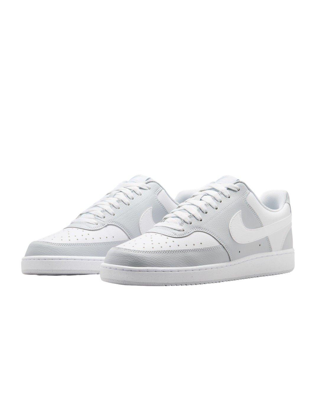 Nike Court Vision Low "Pure Platinum/White" Men's Shoe - PLATINUM/WHITE Thumbnail View 3