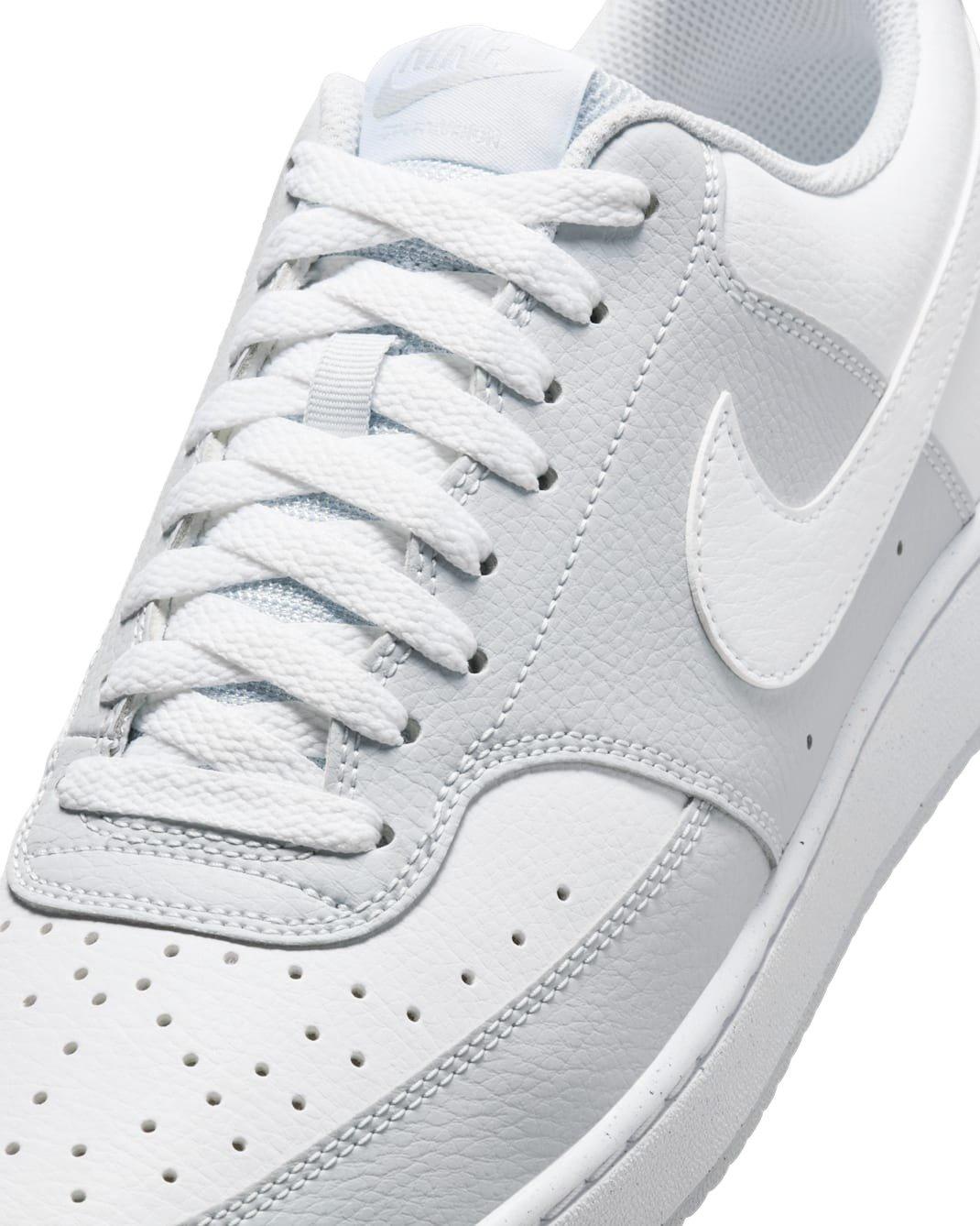 Nike Court Vision Low "Pure Platinum/White" Men's Shoe - PLATINUM/WHITE Thumbnail View 7